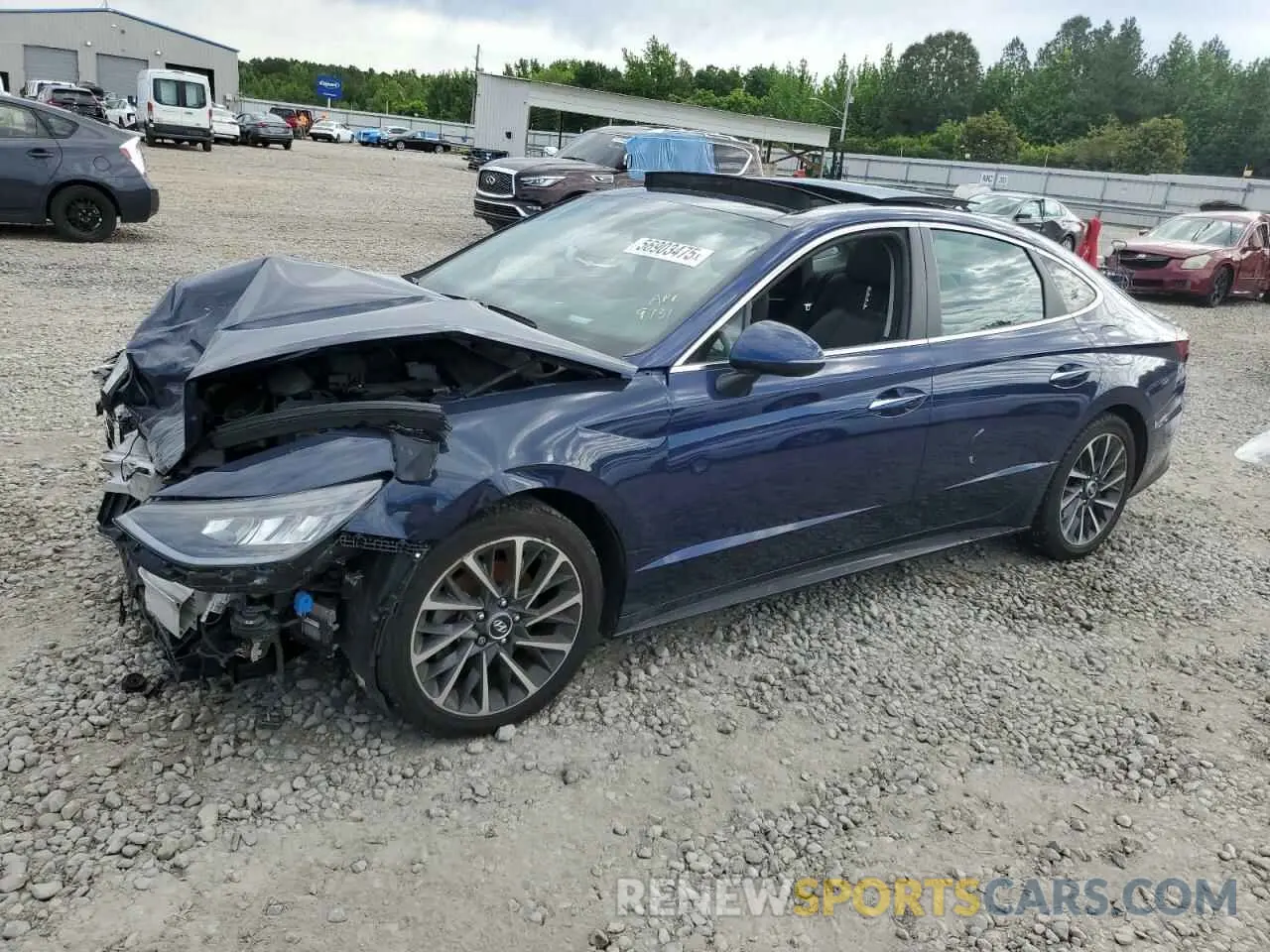 1 Photograph of a damaged car 5NPEH4J23MH109731 HYUNDAI SONATA 2021