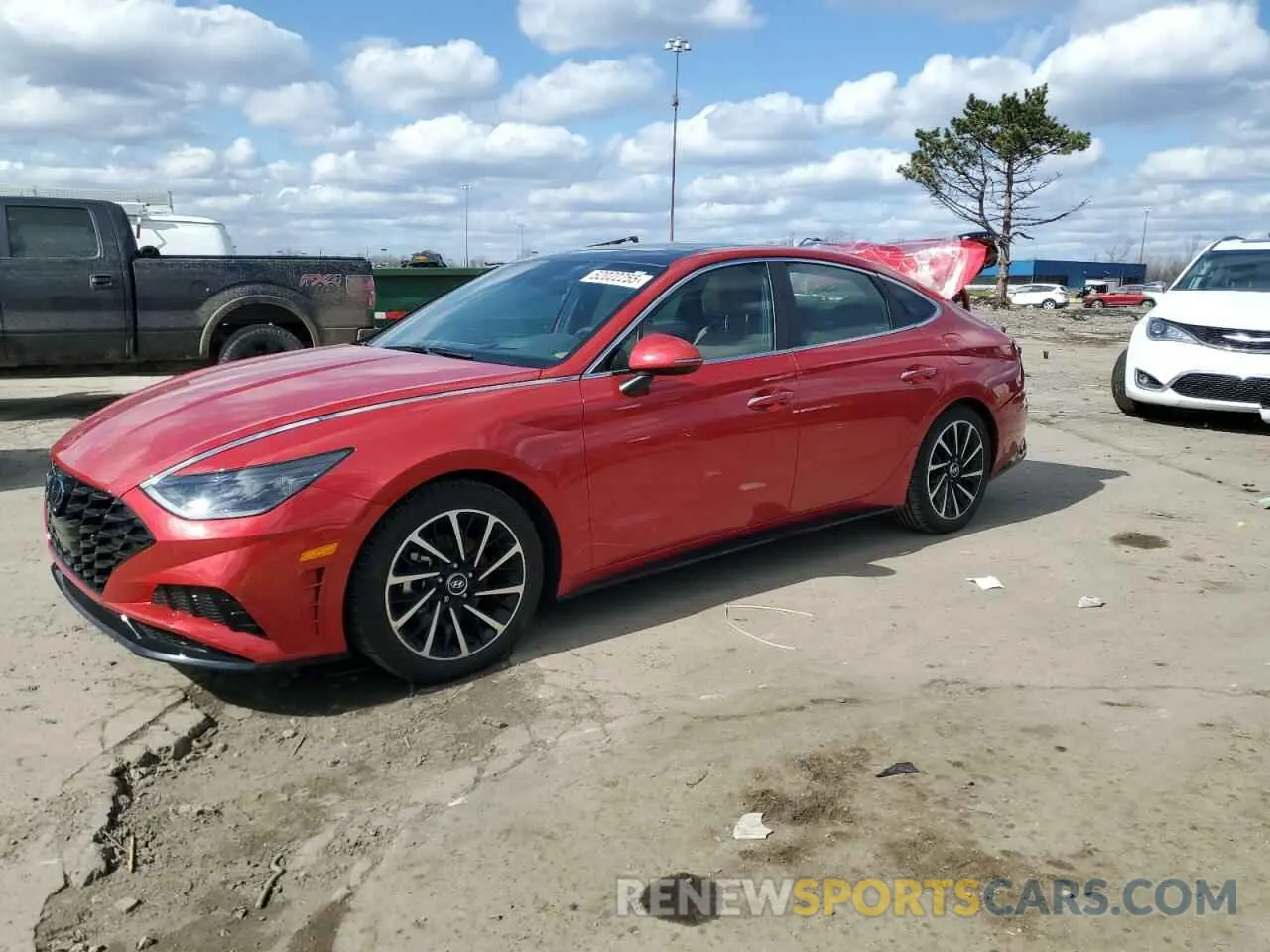 1 Photograph of a damaged car 5NPEH4J26MH077955 HYUNDAI SONATA 2021