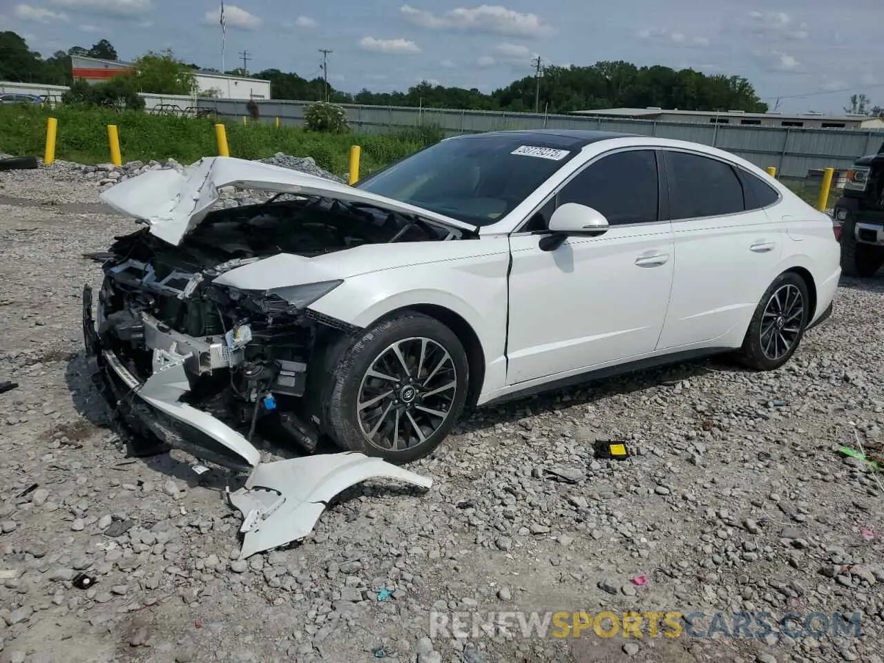 1 Photograph of a damaged car 5NPEH4J27MH076197 HYUNDAI SONATA 2021