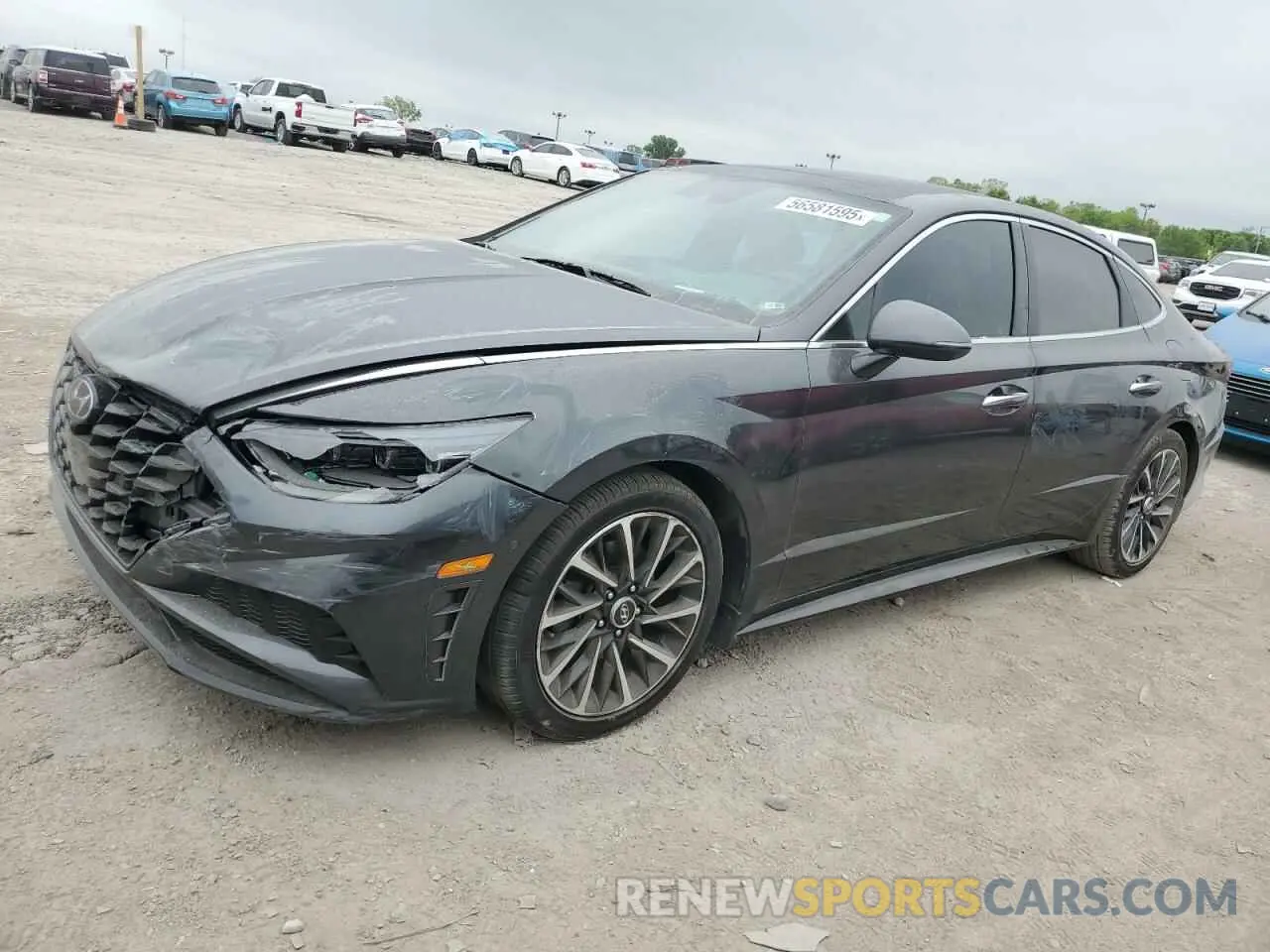 1 Photograph of a damaged car 5NPEH4J27MH087295 HYUNDAI SONATA 2021