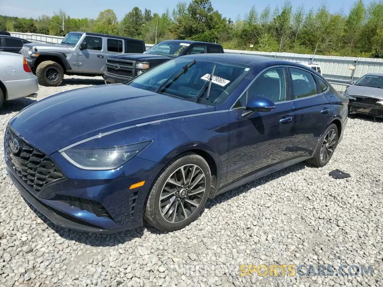 1 Photograph of a damaged car 5NPEH4J28MH088889 HYUNDAI SONATA 2021