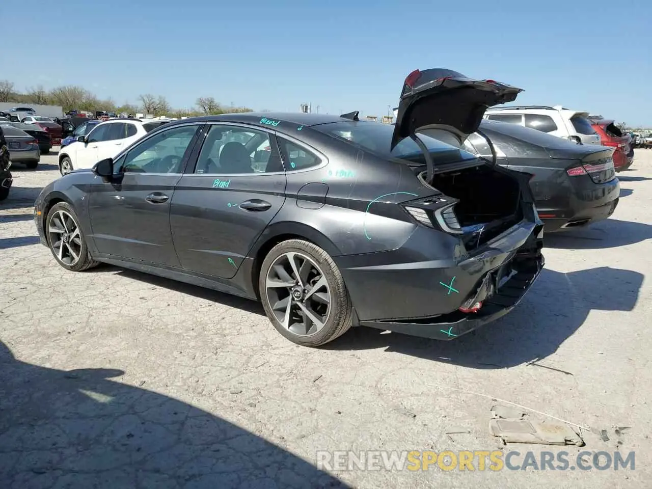 2 Photograph of a damaged car 5NPEJ4J23MH078937 HYUNDAI SONATA 2021