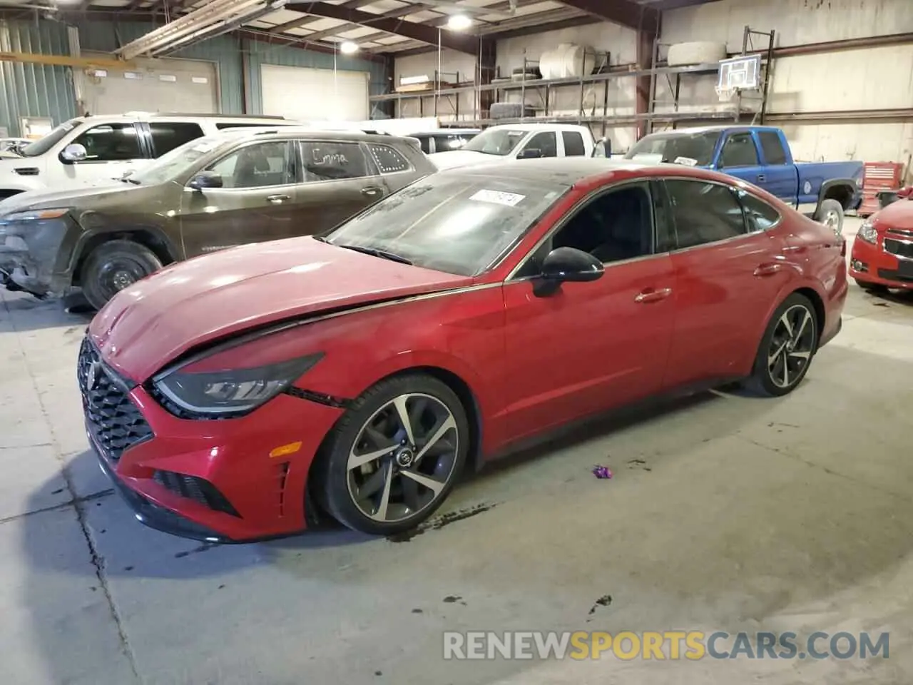 1 Photograph of a damaged car 5NPEJ4J24MH082785 HYUNDAI SONATA 2021