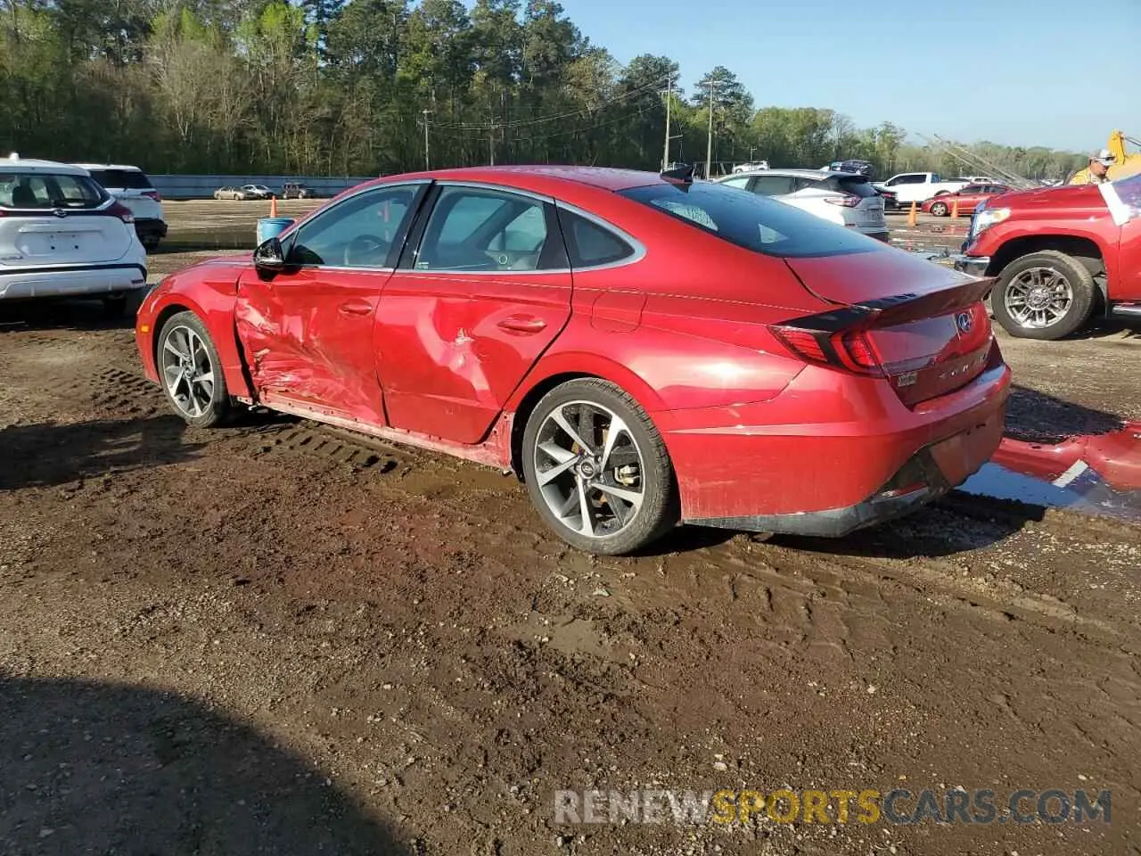 2 Photograph of a damaged car 5NPEJ4J25MH100341 HYUNDAI SONATA 2021