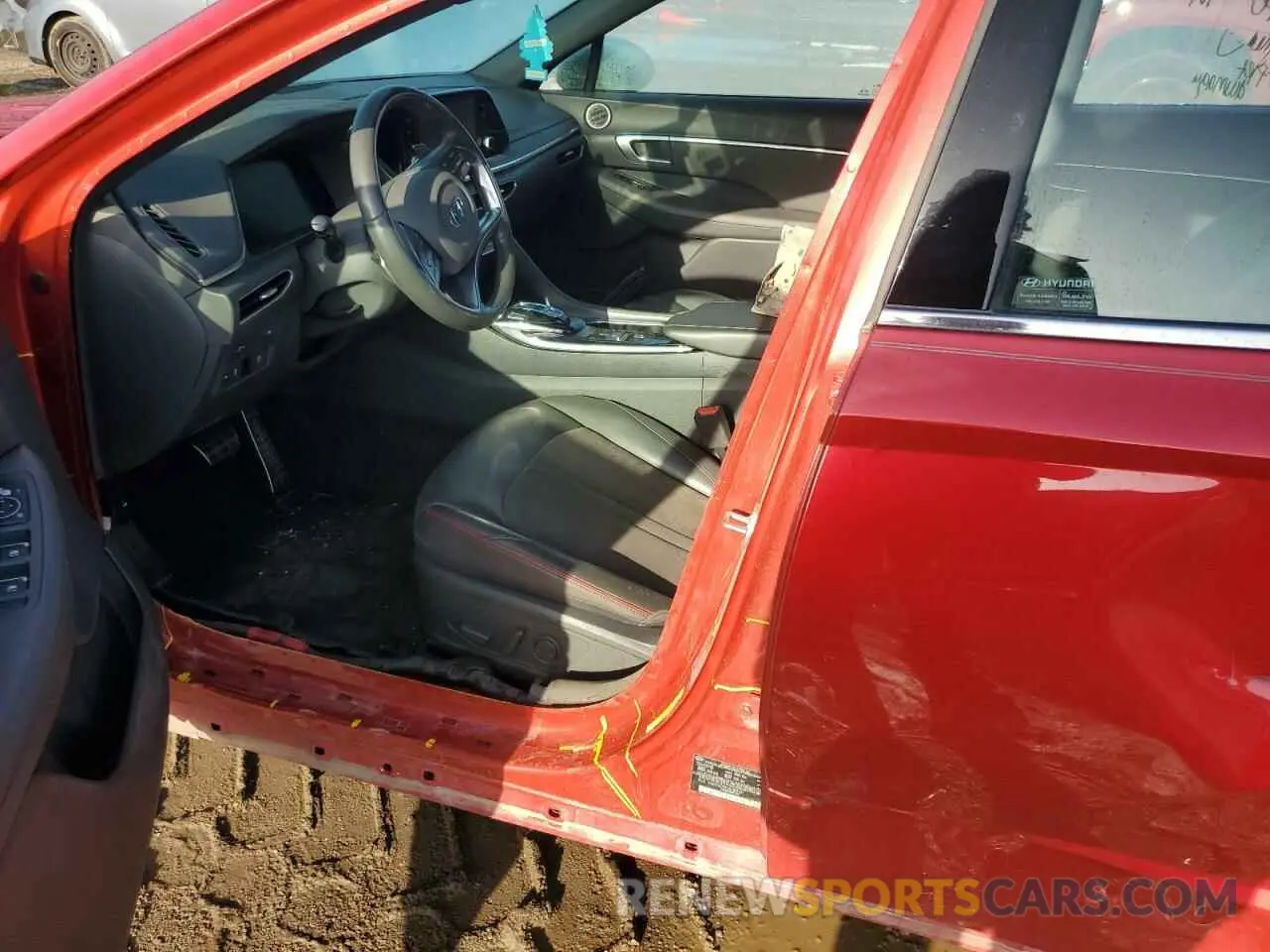 7 Photograph of a damaged car 5NPEJ4J25MH100341 HYUNDAI SONATA 2021