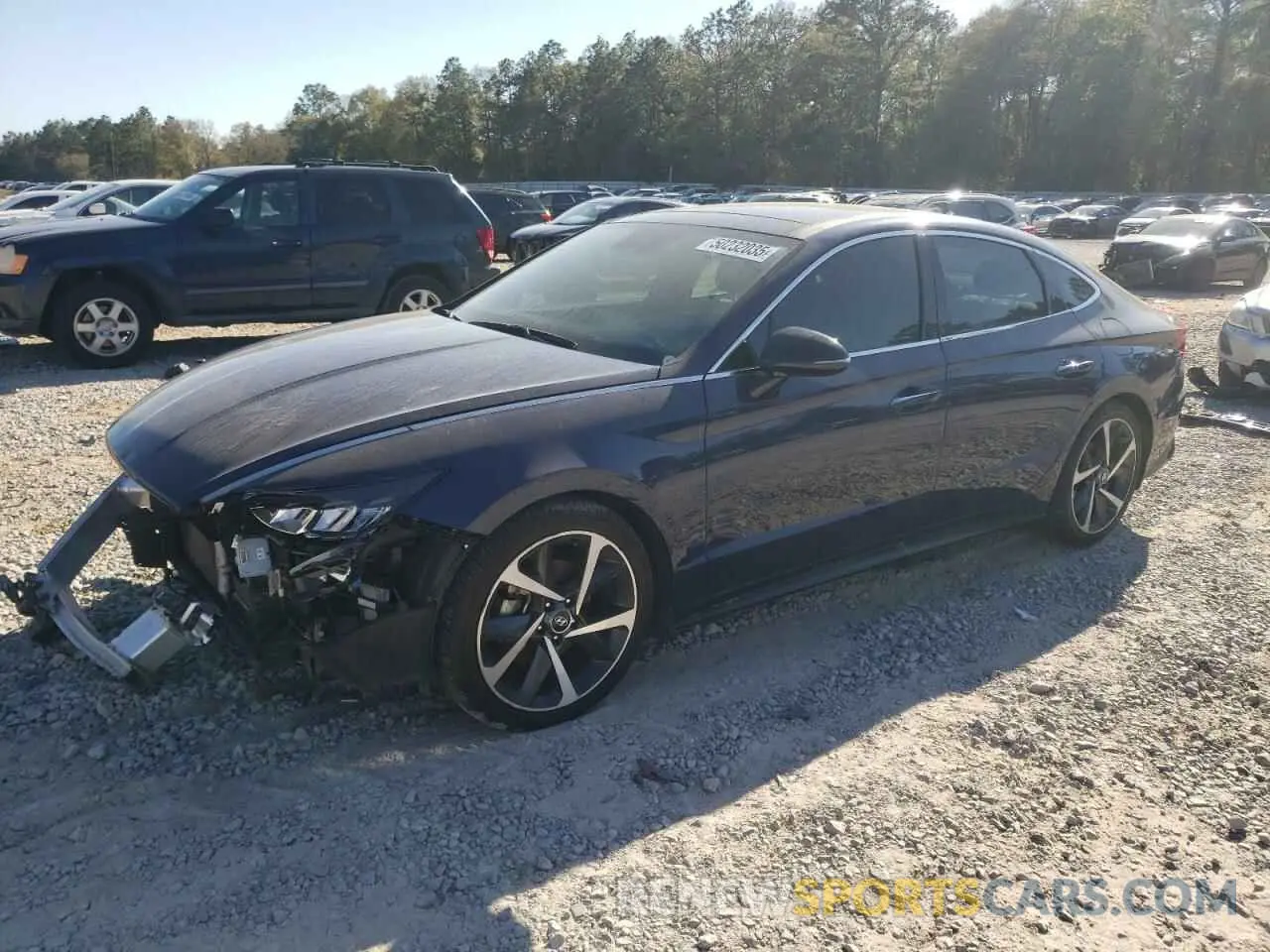 1 Photograph of a damaged car 5NPEJ4J27MH133132 HYUNDAI SONATA 2021