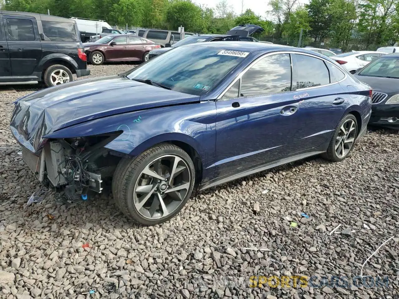 1 Photograph of a damaged car 5NPEJ4J28MH112175 HYUNDAI SONATA 2021