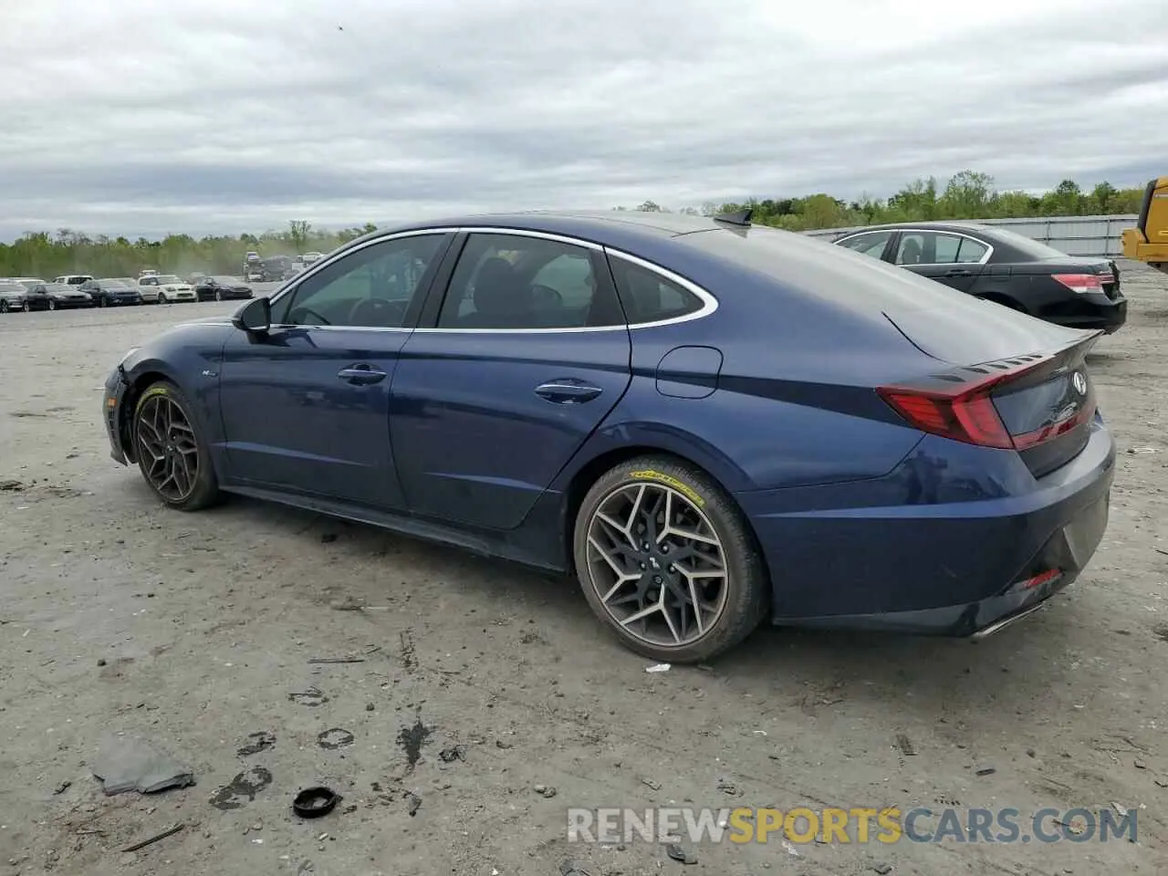 2 Photograph of a damaged car 5NPEK4JC1MH122889 HYUNDAI SONATA 2021