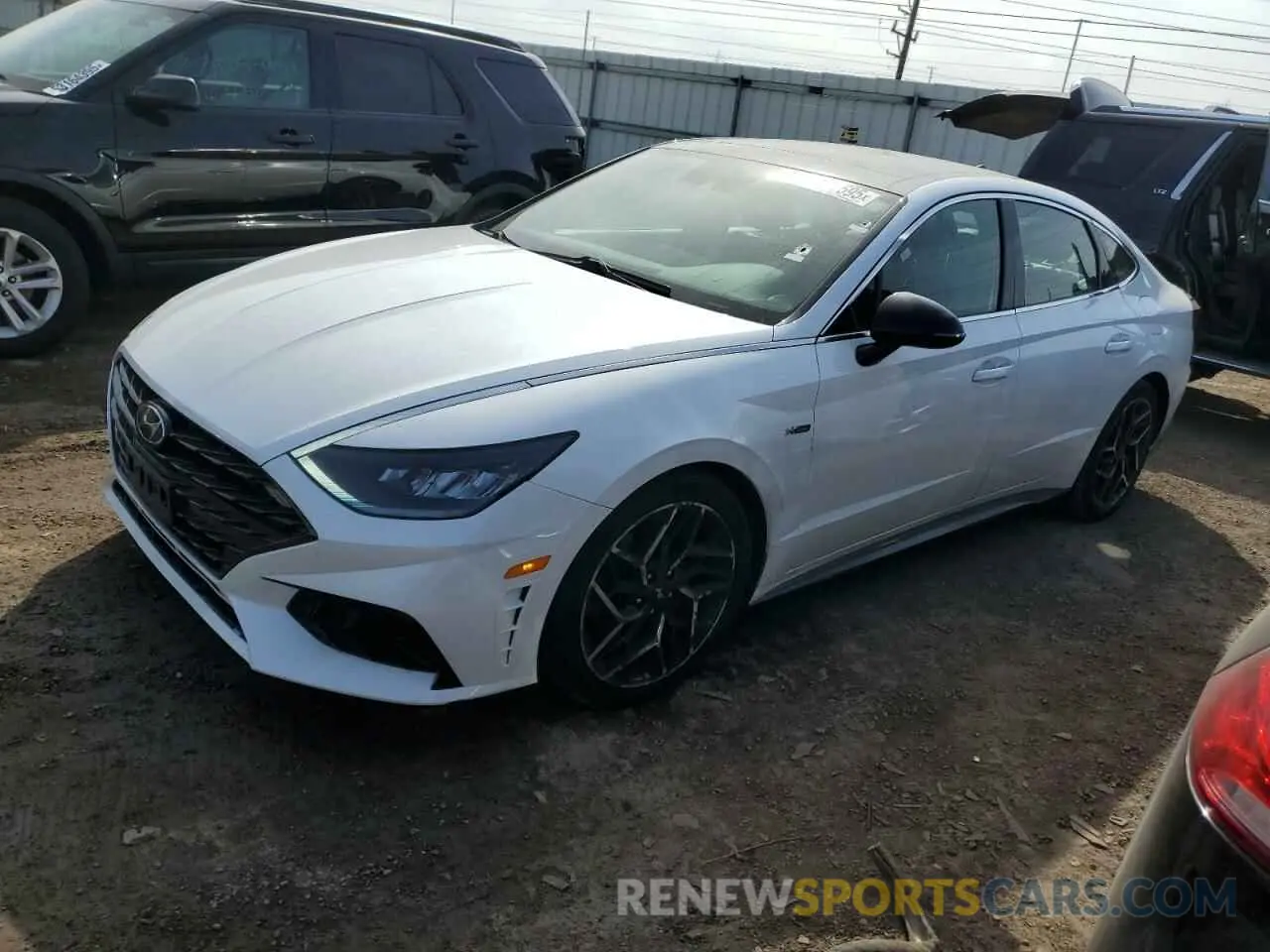1 Photograph of a damaged car 5NPEK4JC2MH108726 HYUNDAI SONATA 2021