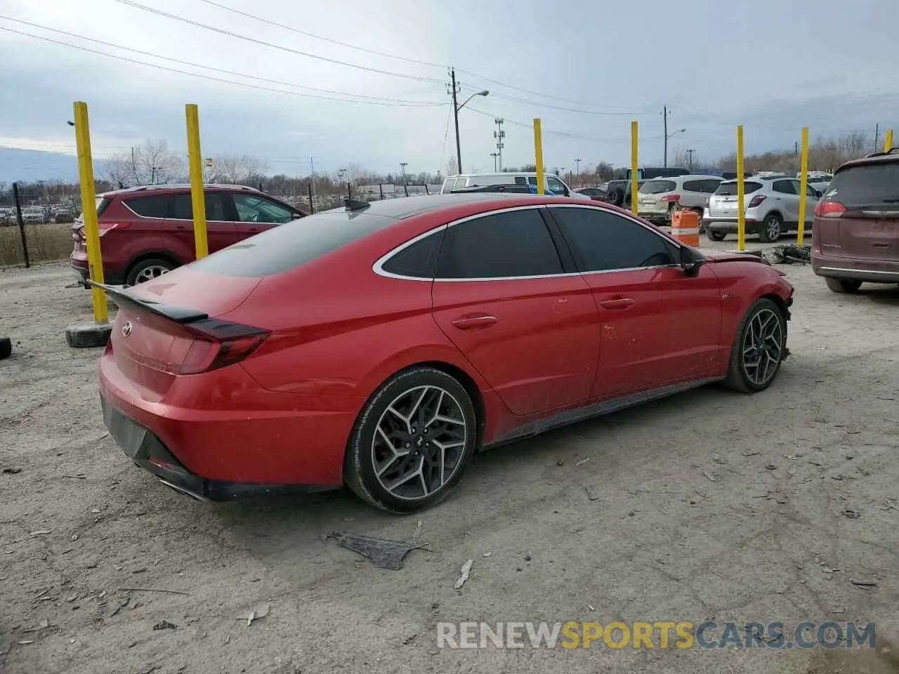 3 Photograph of a damaged car 5NPEK4JC2MH130953 HYUNDAI SONATA 2021