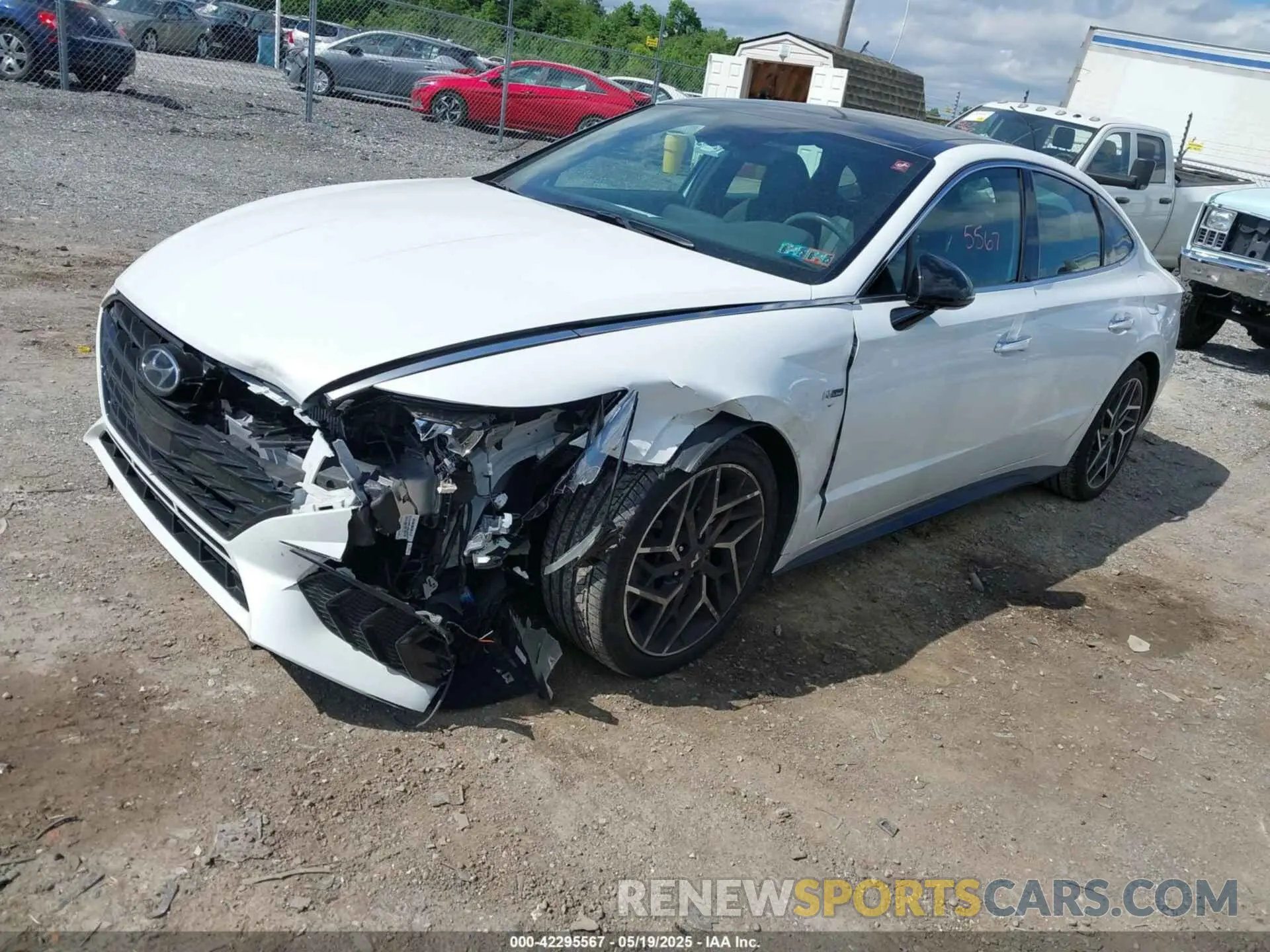 2 Photograph of a damaged car 5NPEK4JC6MH128865 HYUNDAI SONATA 2021