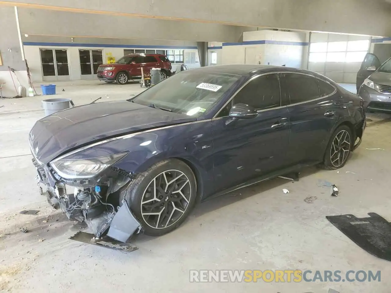 1 Photograph of a damaged car 5NPEK4JC7MH123254 HYUNDAI SONATA 2021