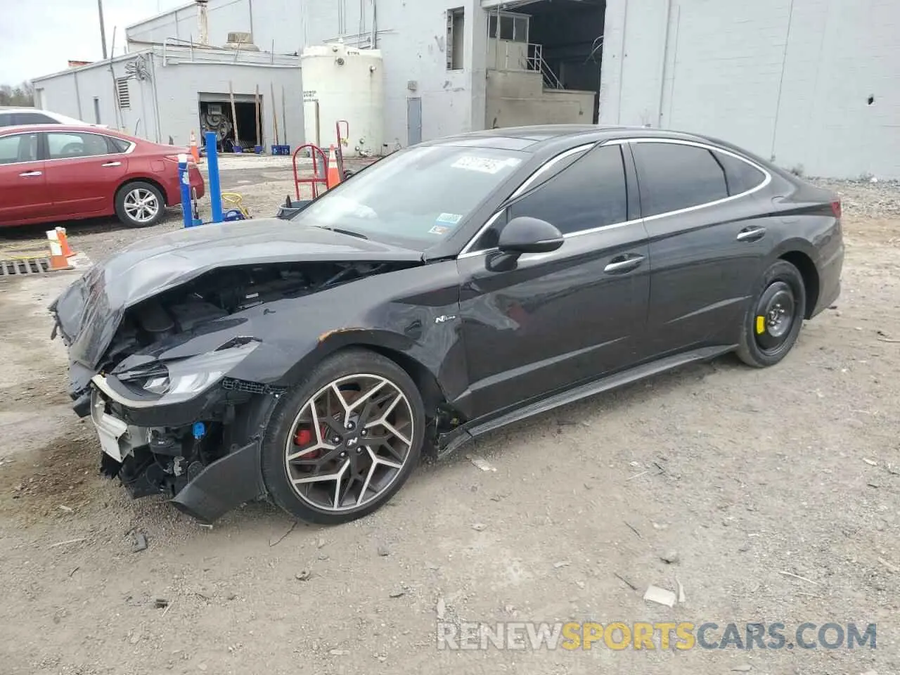 1 Photograph of a damaged car 5NPEK4JC8MH124655 HYUNDAI SONATA 2021