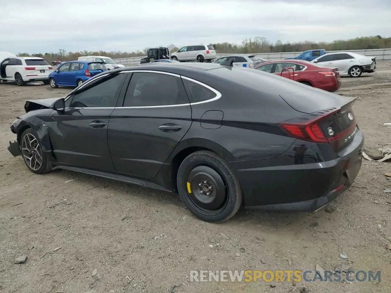 2 Photograph of a damaged car 5NPEK4JC8MH124655 HYUNDAI SONATA 2021