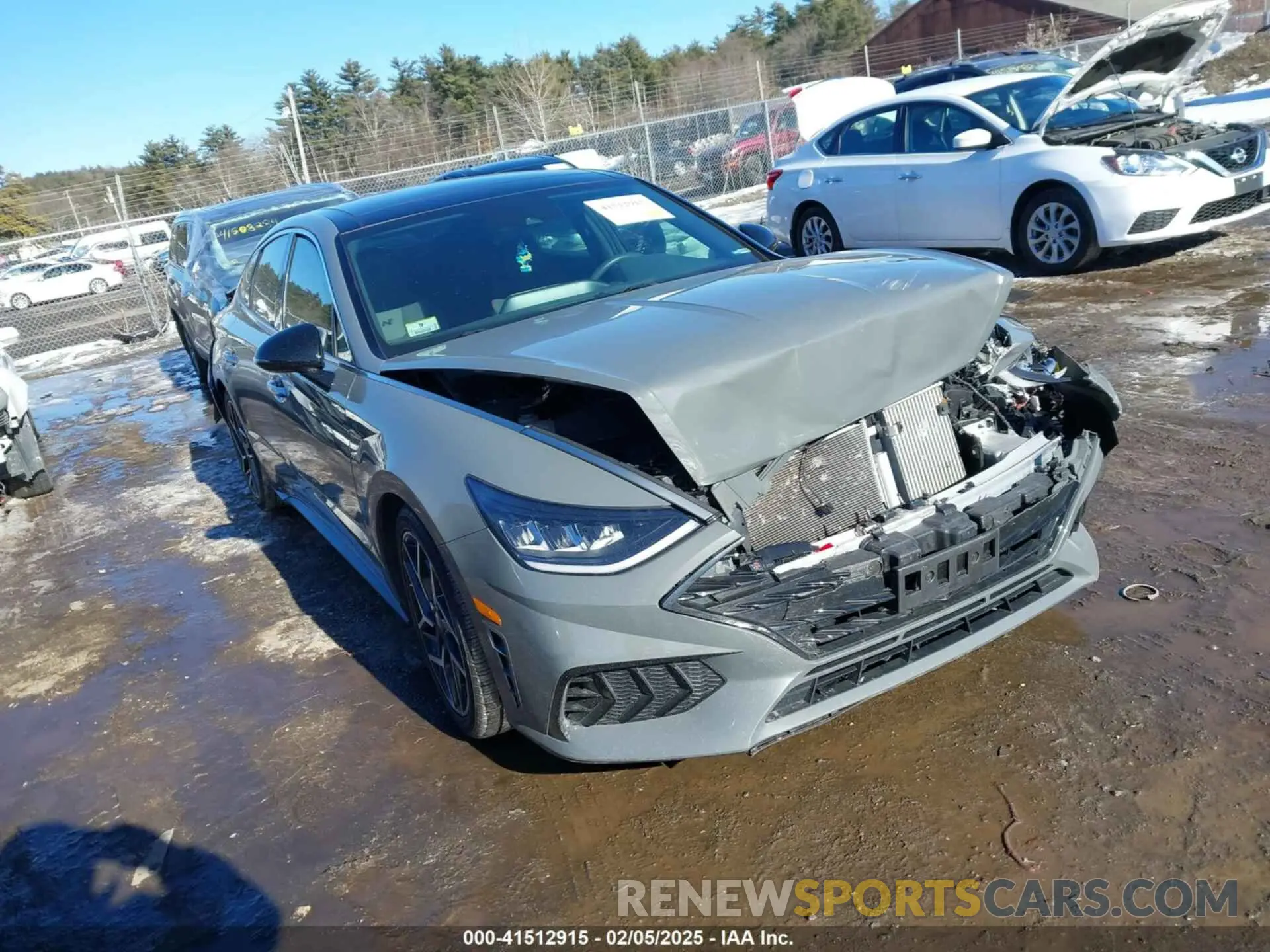 1 Photograph of a damaged car 5NPEK4JC8MH127510 HYUNDAI SONATA 2021