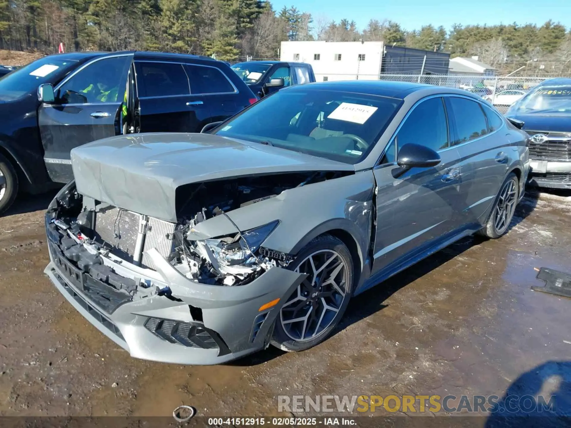2 Photograph of a damaged car 5NPEK4JC8MH127510 HYUNDAI SONATA 2021