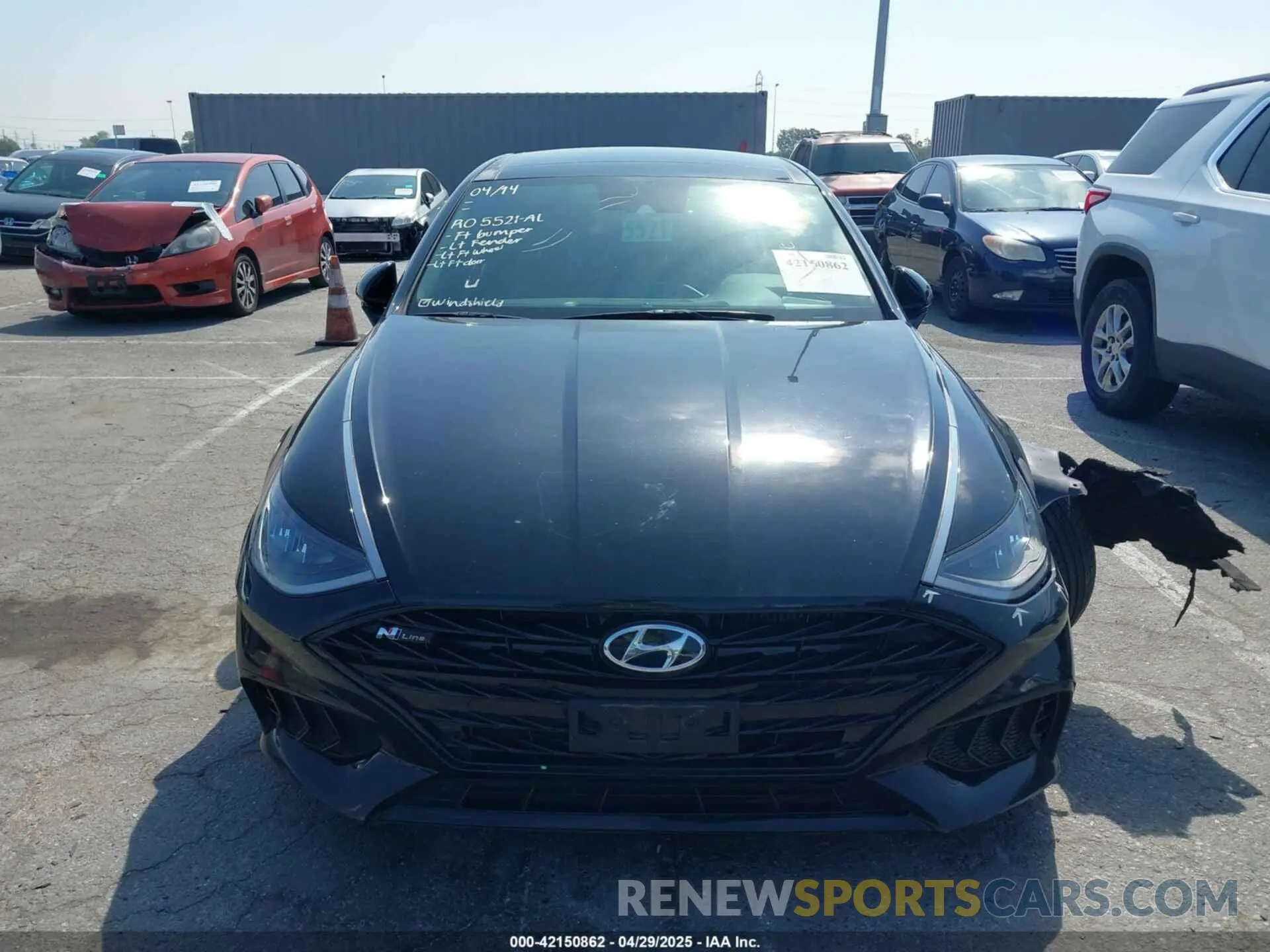 12 Photograph of a damaged car 5NPEK4JC8MH130844 HYUNDAI SONATA 2021