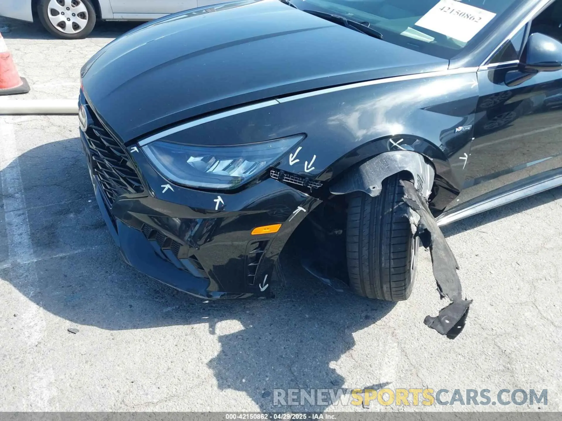 6 Photograph of a damaged car 5NPEK4JC8MH130844 HYUNDAI SONATA 2021