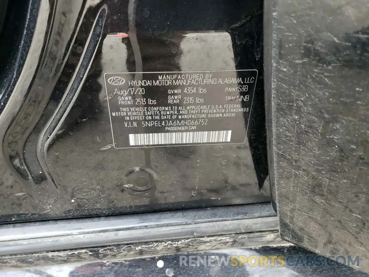 14 Photograph of a damaged car 5NPEL4JA6MH066752 HYUNDAI SONATA 2021
