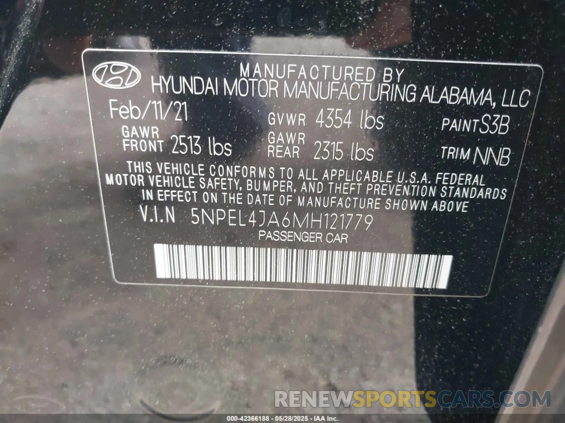 9 Photograph of a damaged car 5NPEL4JA6MH121779 HYUNDAI SONATA 2021