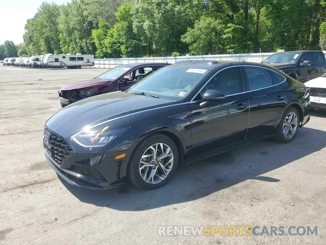 1 Photograph of a damaged car 5NPEL4JA7MH102495 HYUNDAI SONATA 2021
