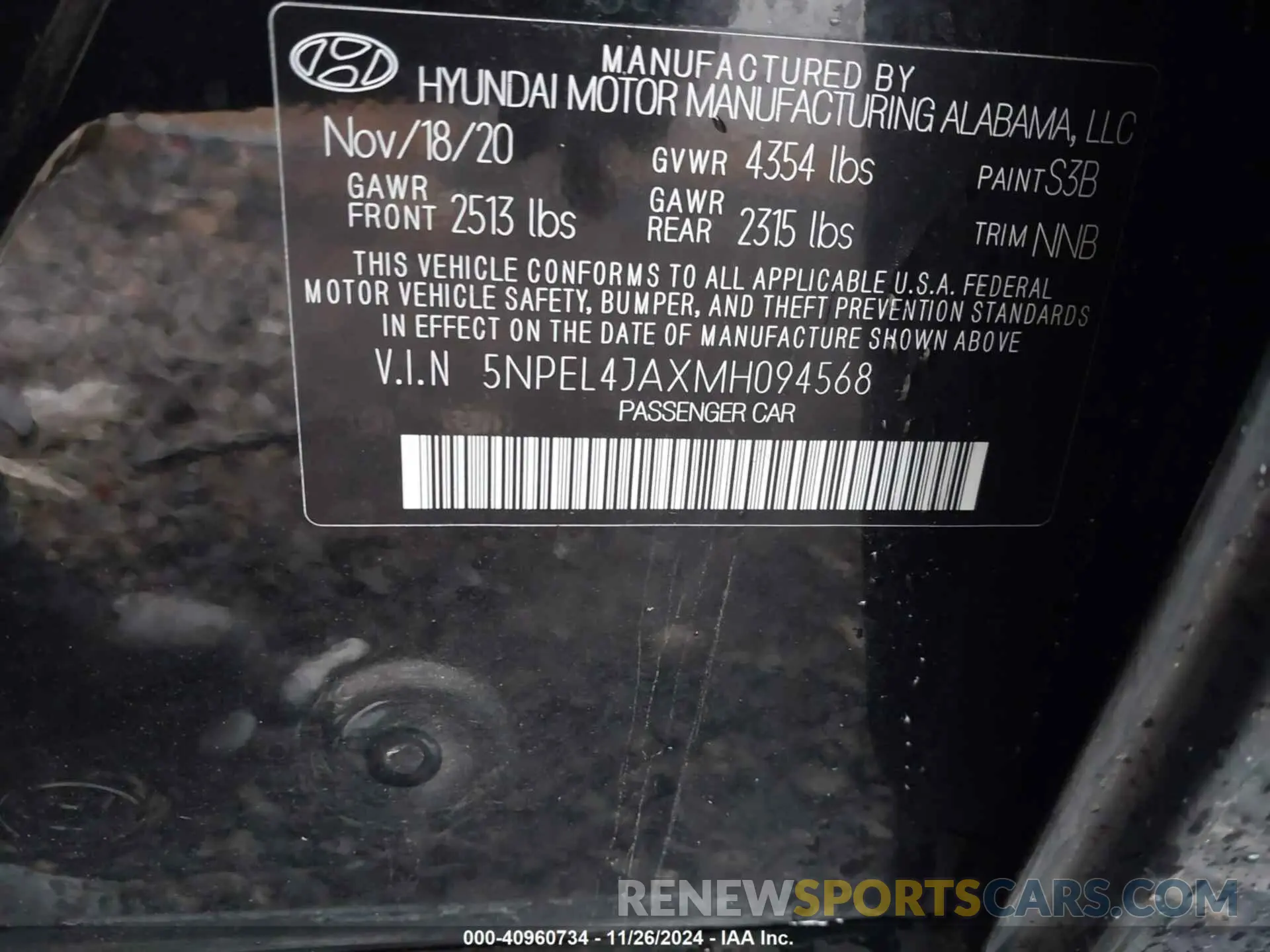9 Photograph of a damaged car 5NPEL4JAXMH094568 HYUNDAI SONATA 2021