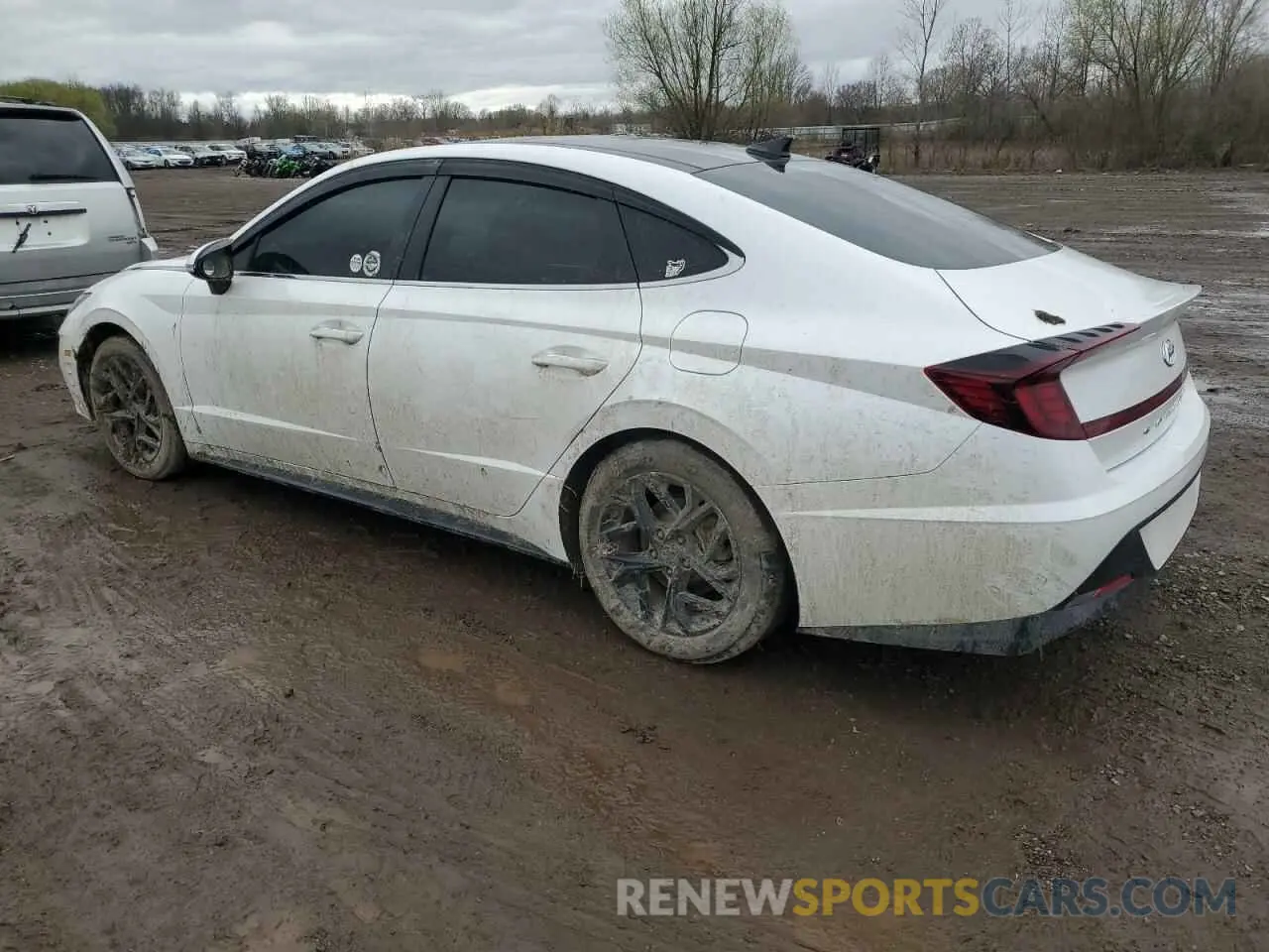 2 Photograph of a damaged car KMHL14JA0MA161100 HYUNDAI SONATA 2021