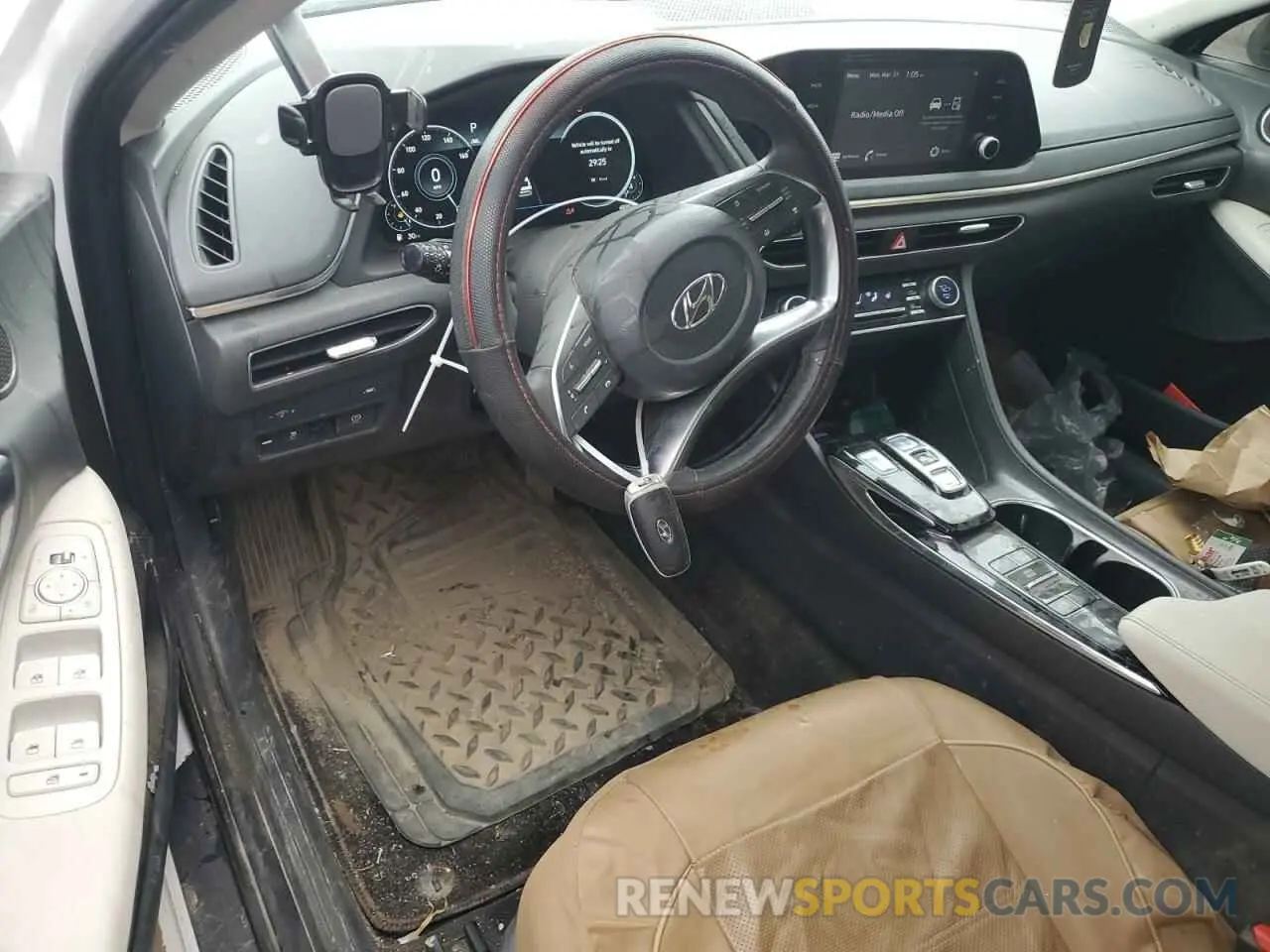 8 Photograph of a damaged car KMHL14JA0MA161100 HYUNDAI SONATA 2021
