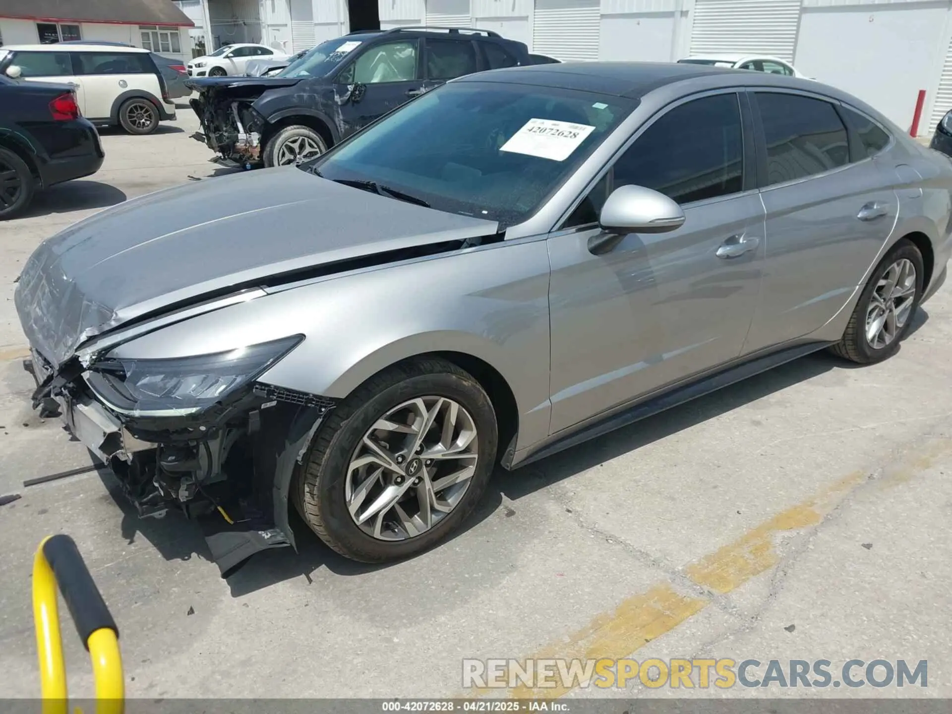 2 Photograph of a damaged car KMHL14JA4MA145062 HYUNDAI SONATA 2021