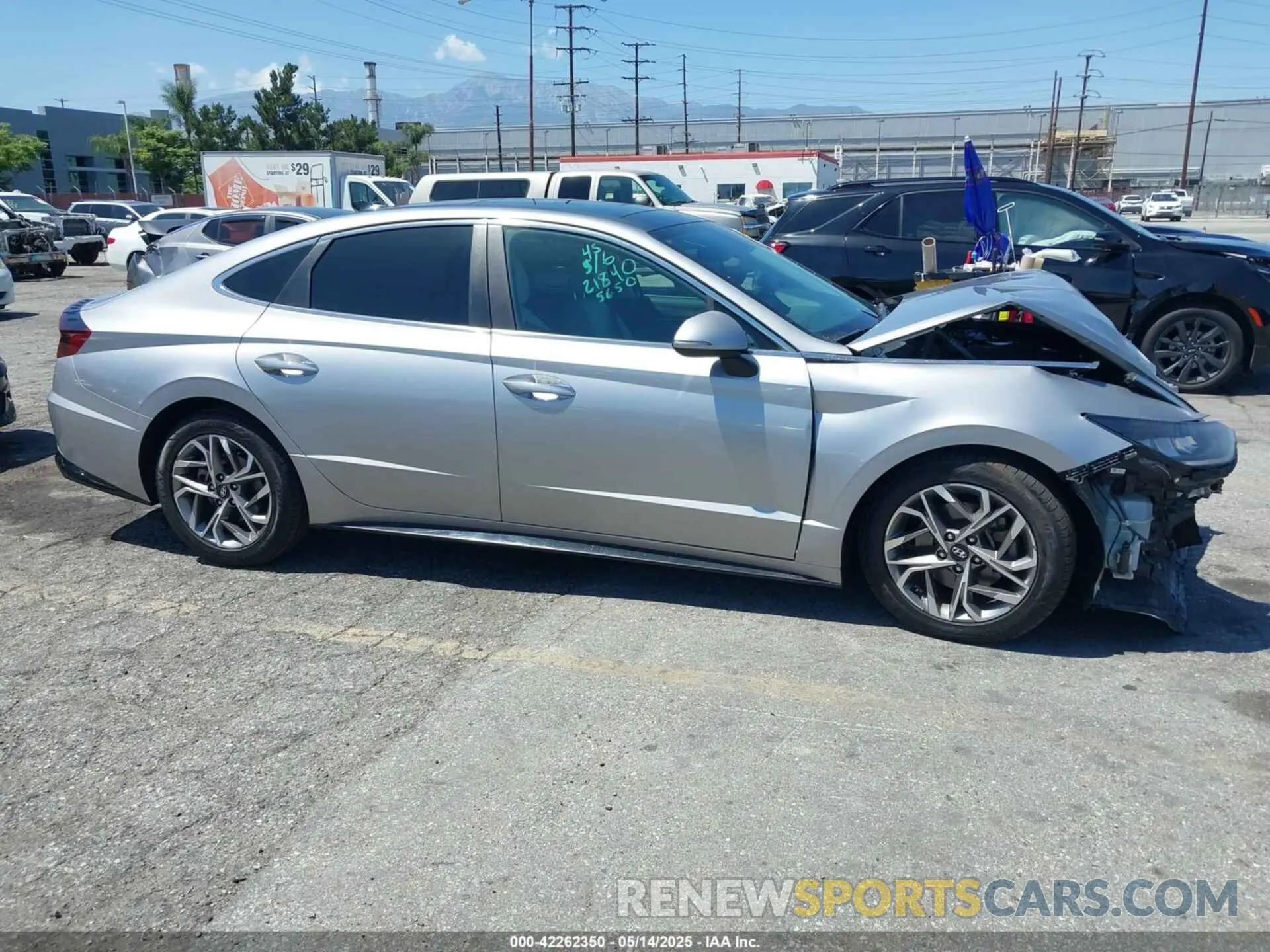 13 Photograph of a damaged car KMHL14JA5MA155650 HYUNDAI SONATA 2021