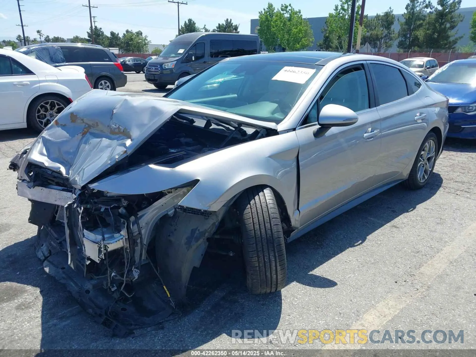2 Photograph of a damaged car KMHL14JA5MA155650 HYUNDAI SONATA 2021