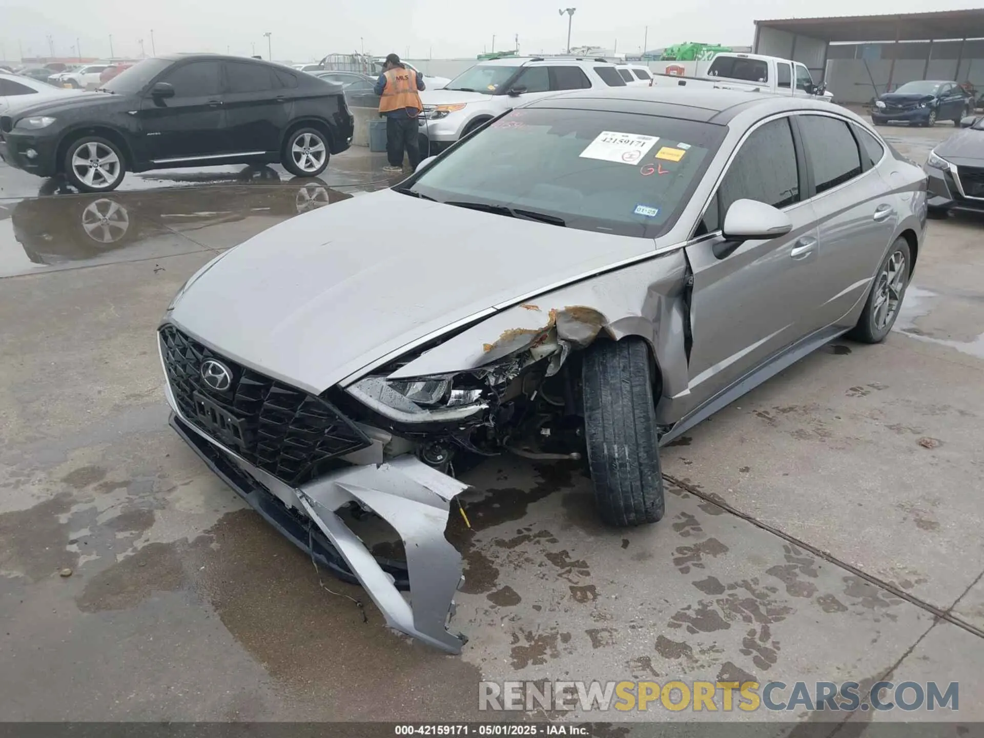 2 Photograph of a damaged car KMHL14JA5MA160167 HYUNDAI SONATA 2021