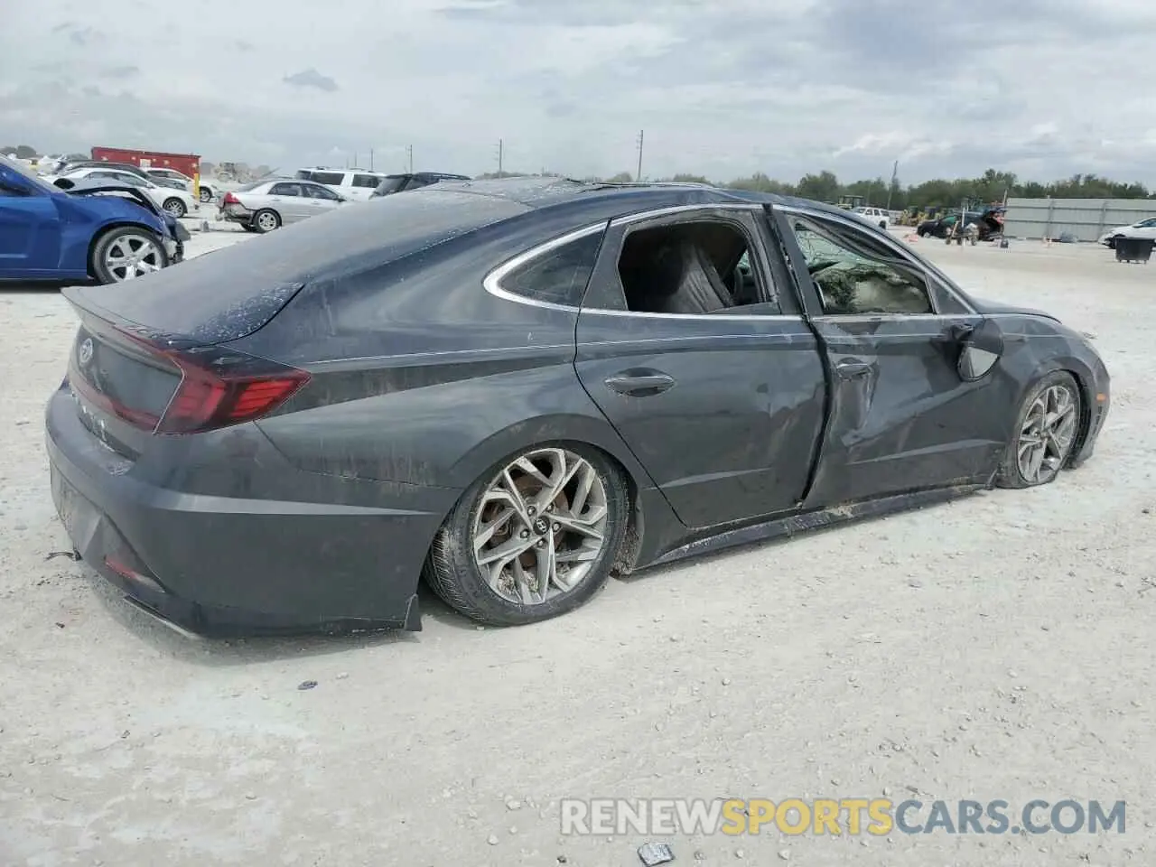 3 Photograph of a damaged car KMHL14JA7MA143788 HYUNDAI SONATA 2021