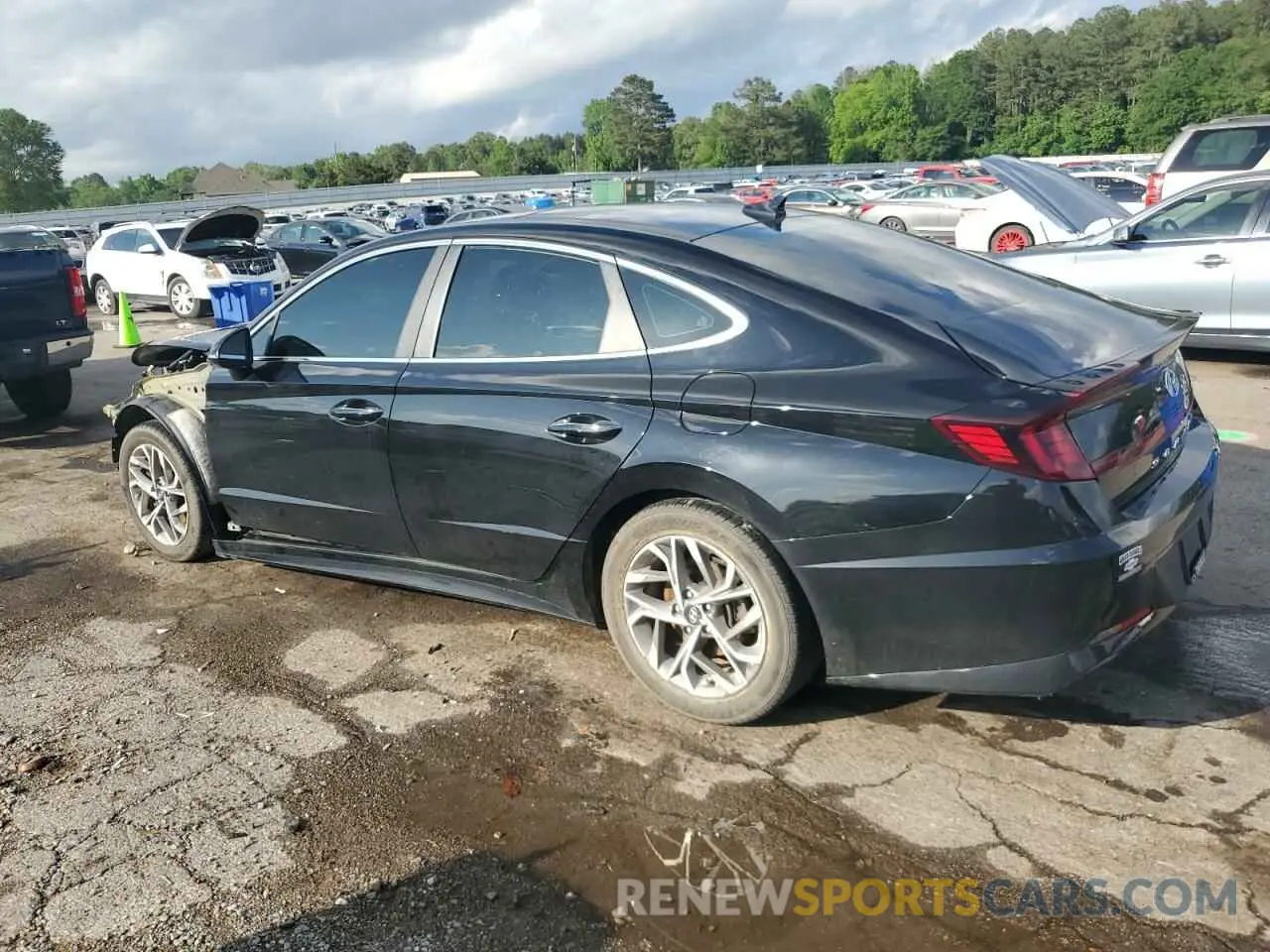 2 Photograph of a damaged car KMHL14JAXMA155238 HYUNDAI SONATA 2021