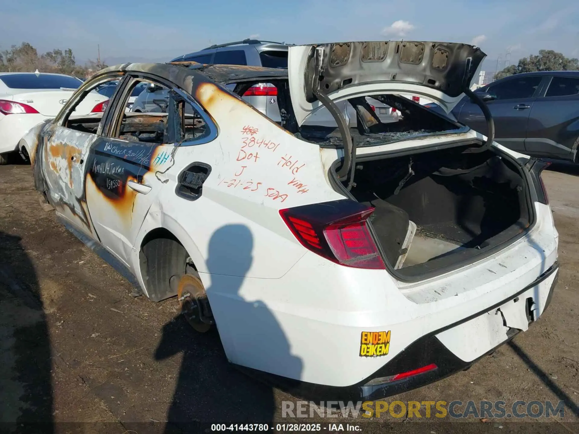 3 Photograph of a damaged car KMHL14JAXMA159550 HYUNDAI SONATA 2021