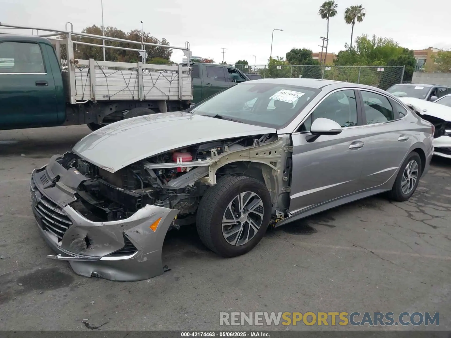 2 Photograph of a damaged car KMHL24JJ6MA023753 HYUNDAI SONATA 2021