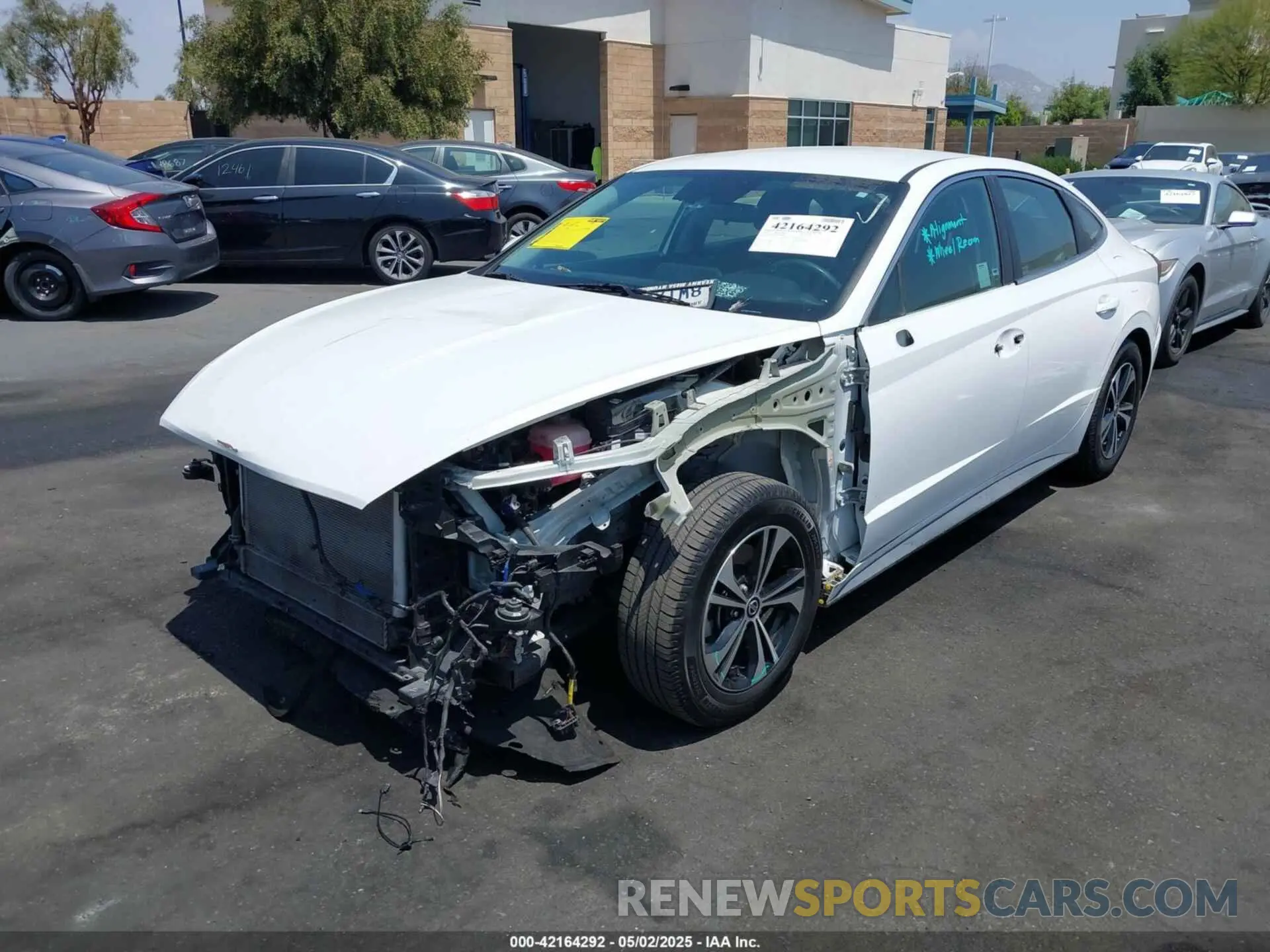 2 Photograph of a damaged car KMHL24JJ6MA033456 HYUNDAI SONATA 2021