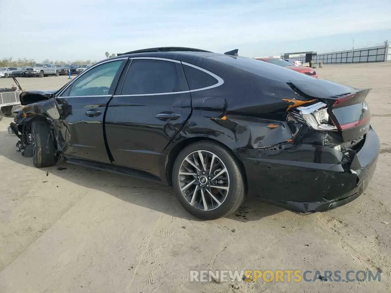 2 Photograph of a damaged car KMHL34J20MA156062 HYUNDAI SONATA 2021