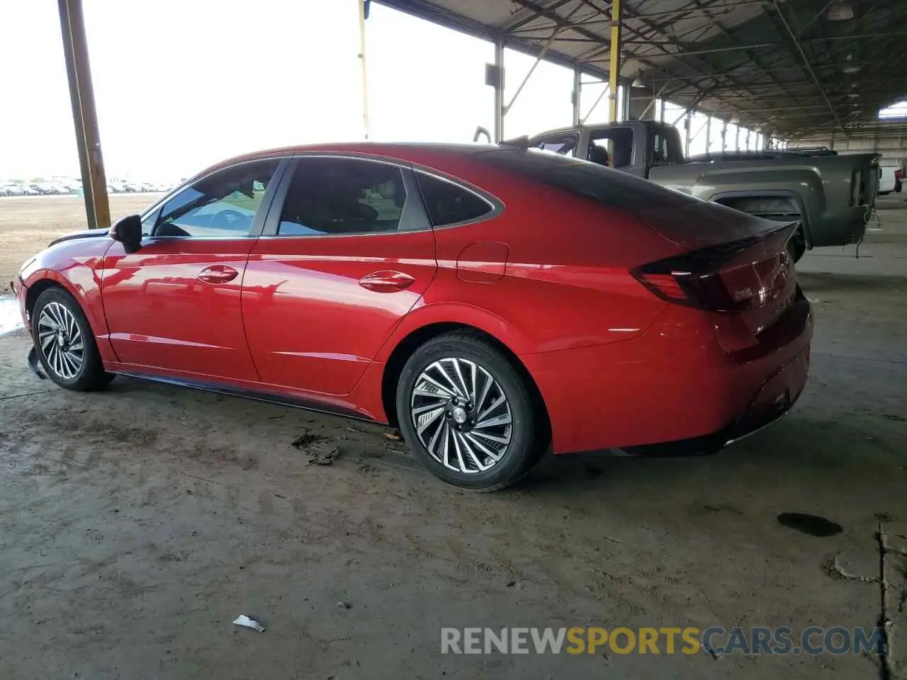 2 Photograph of a damaged car KMHL34JJ0MA022692 HYUNDAI SONATA 2021