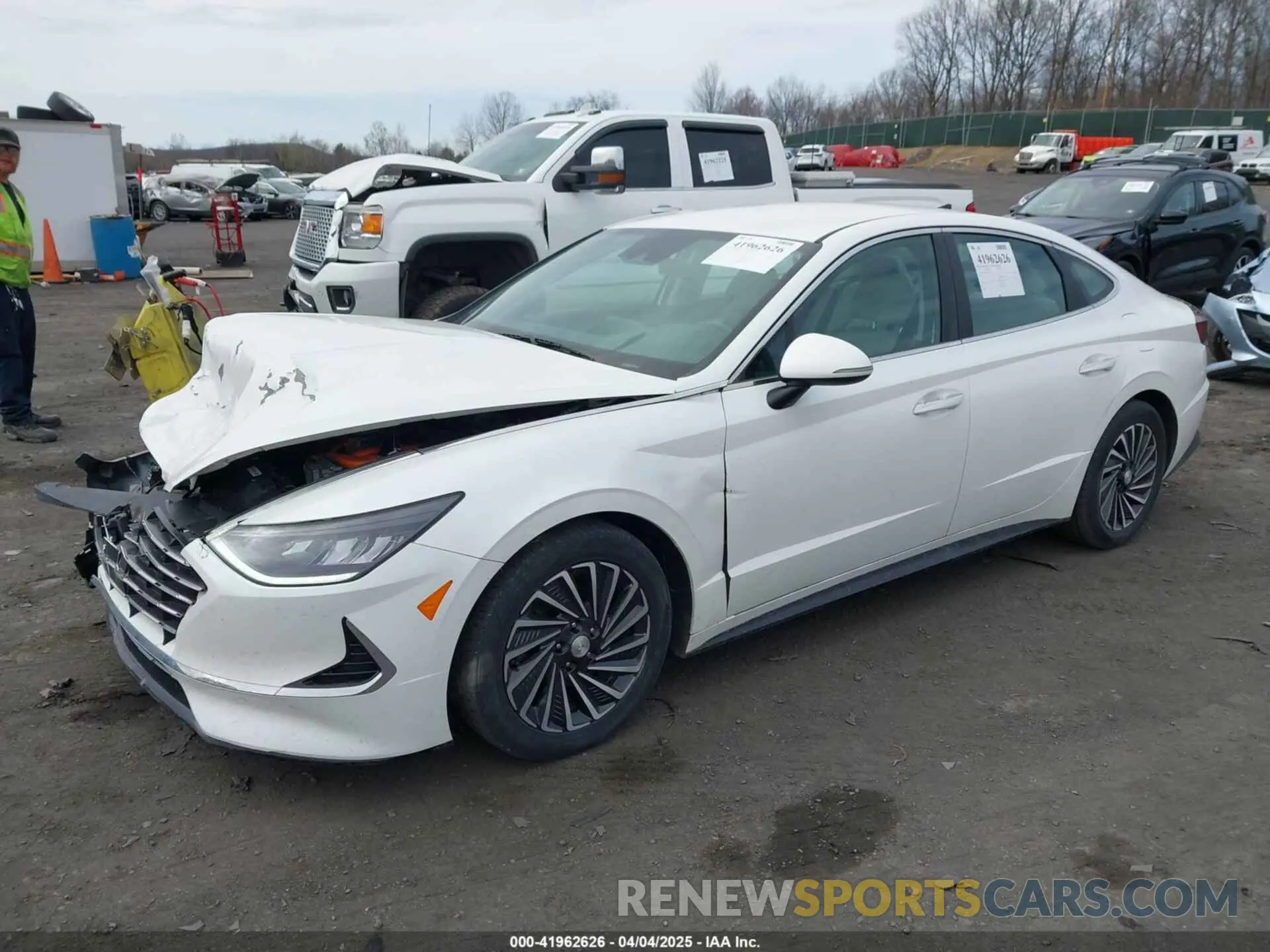 2 Photograph of a damaged car KMHL34JJ3MA018958 HYUNDAI SONATA 2021