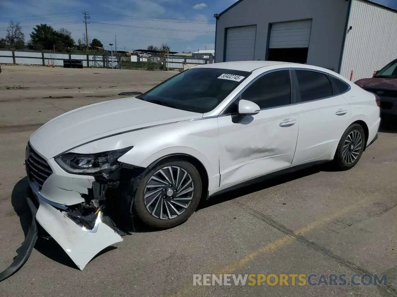1 Photograph of a damaged car KMHL34JJ3MA024744 HYUNDAI SONATA 2021