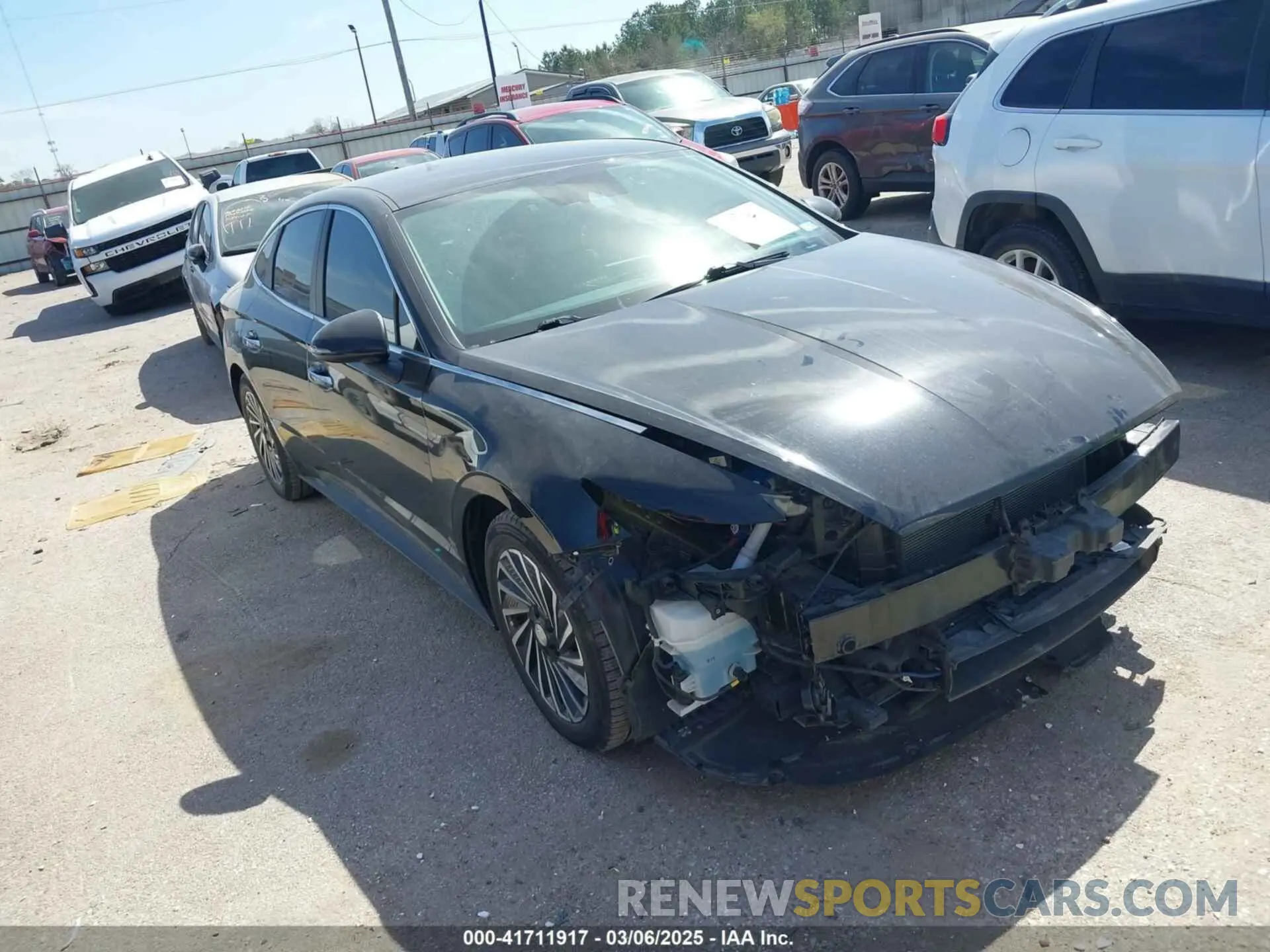 1 Photograph of a damaged car KMHL34JJ5MA023871 HYUNDAI SONATA 2021