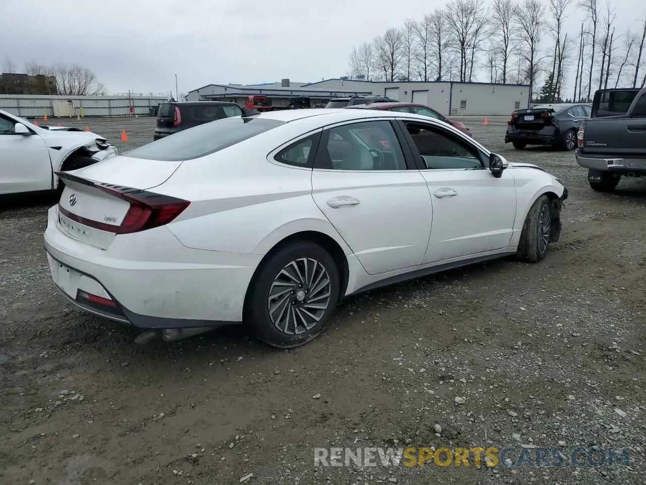 3 Photograph of a damaged car KMHL34JJ5MA027189 HYUNDAI SONATA 2021