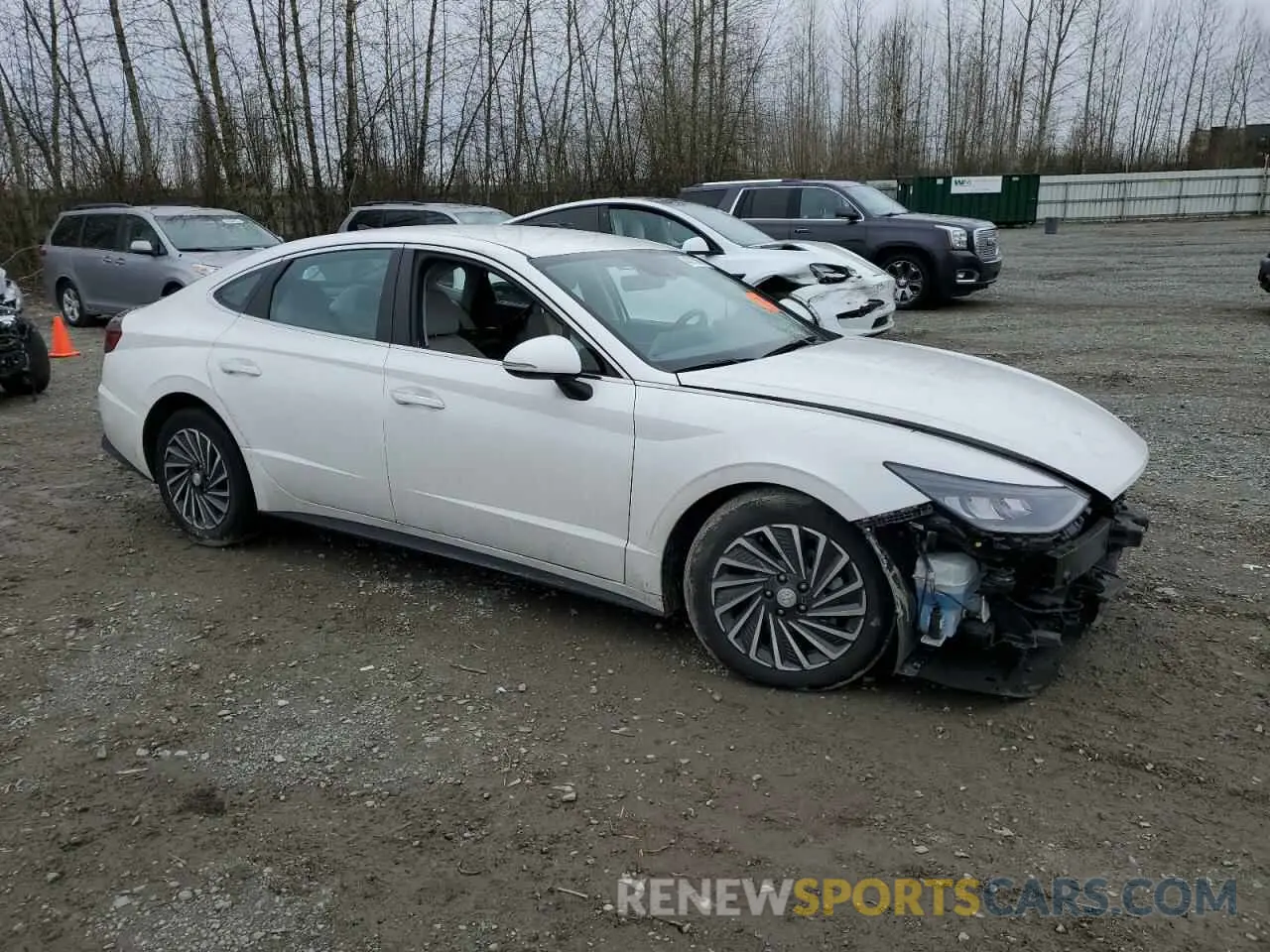 4 Photograph of a damaged car KMHL34JJ5MA027189 HYUNDAI SONATA 2021
