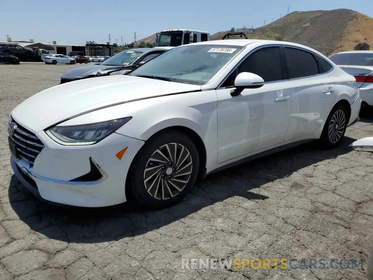1 Photograph of a damaged car KMHL34JJ7MA027873 HYUNDAI SONATA 2021