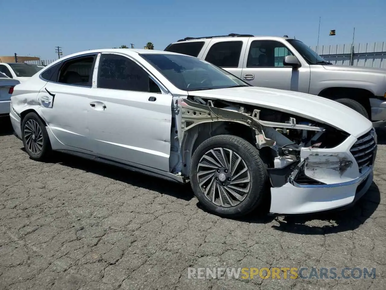 4 Photograph of a damaged car KMHL34JJ7MA027873 HYUNDAI SONATA 2021