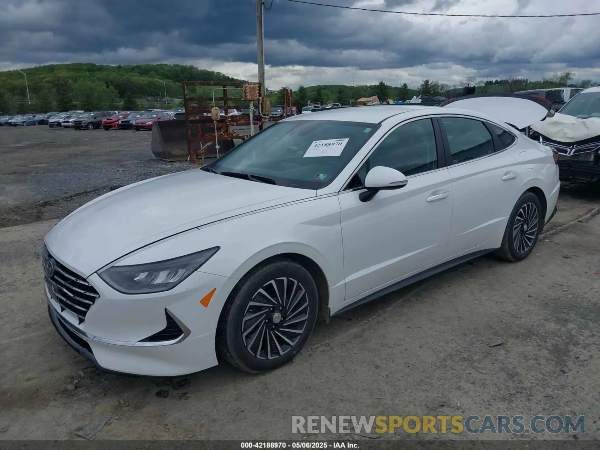 2 Photograph of a damaged car KMHL34JJ8MA033861 HYUNDAI SONATA 2021