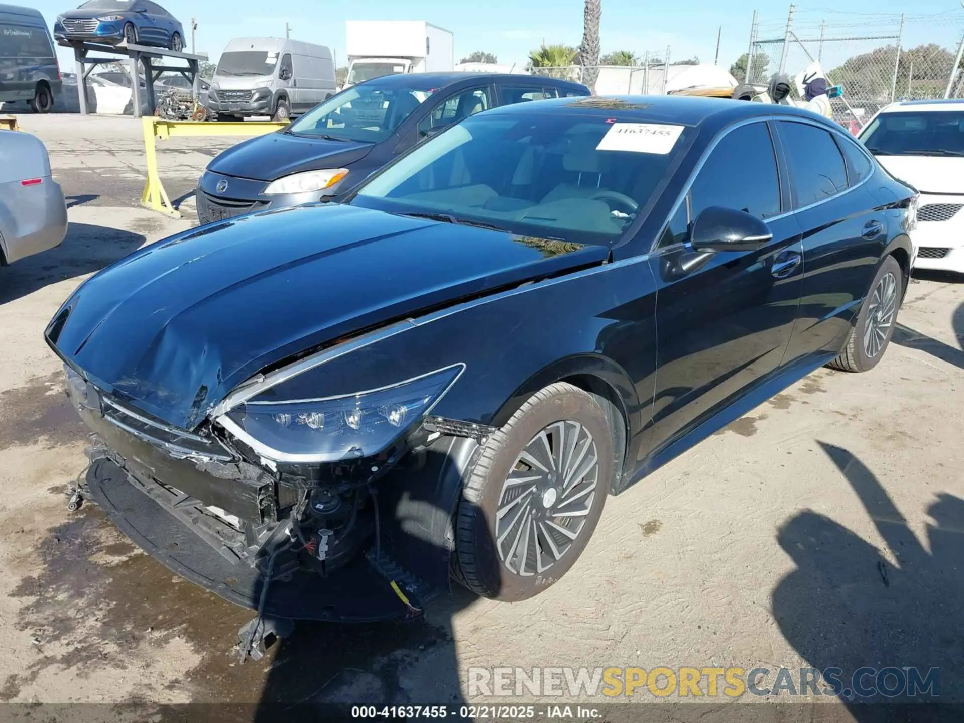 2 Photograph of a damaged car KMHL54JJ0MA017423 HYUNDAI SONATA 2021
