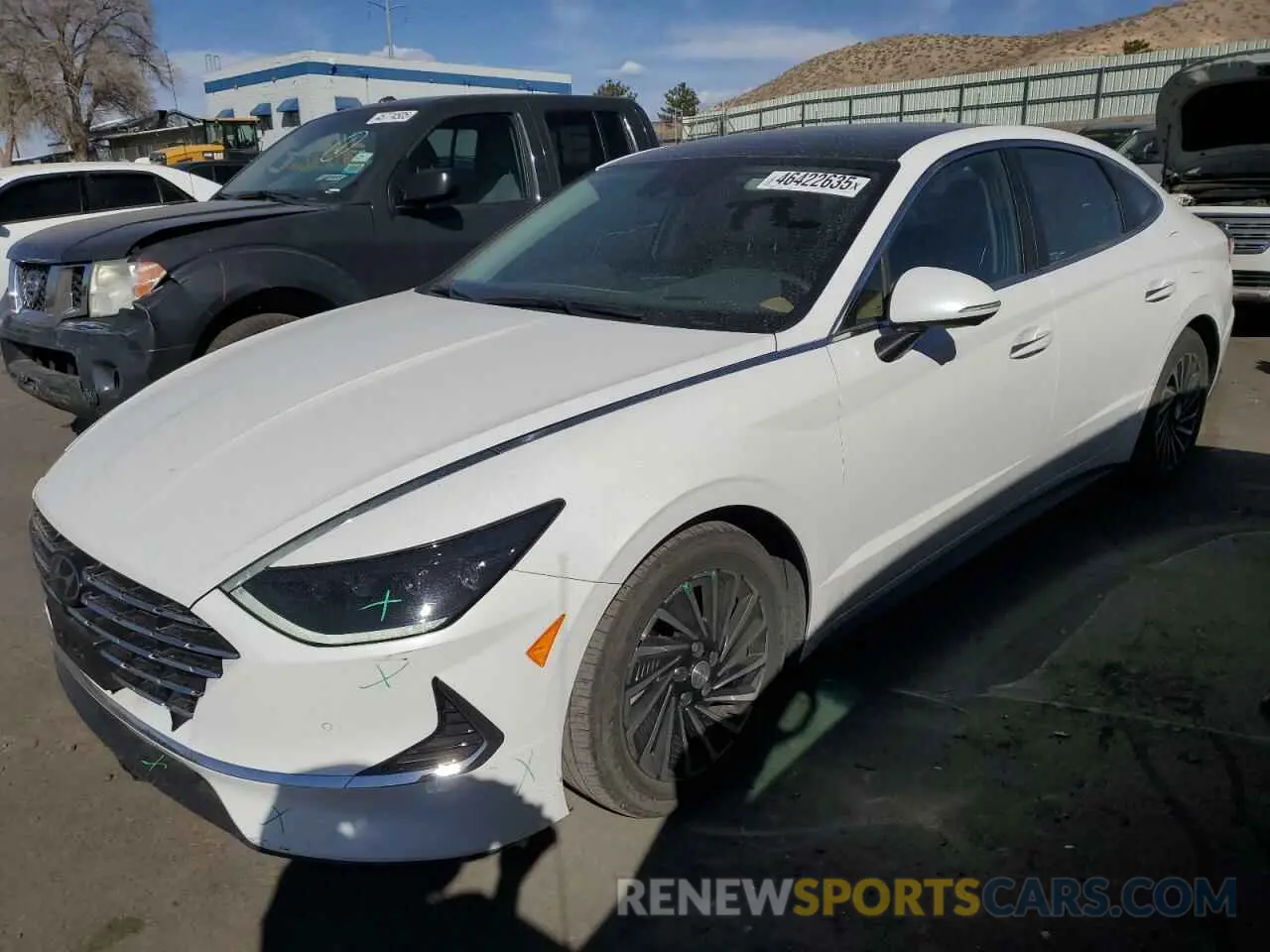1 Photograph of a damaged car KMHL54JJ2MA032201 HYUNDAI SONATA 2021