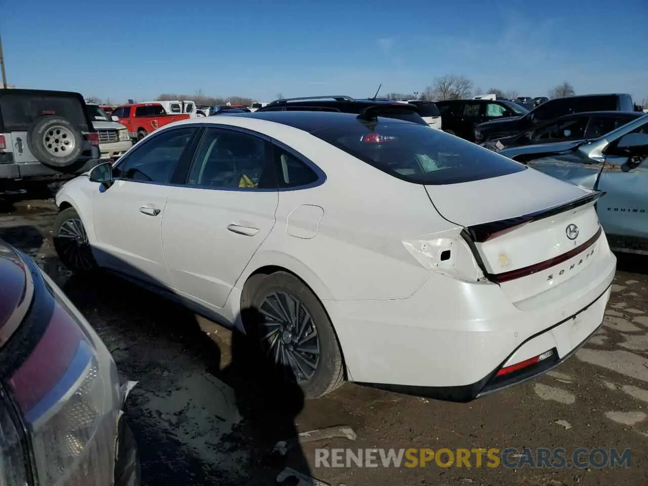 2 Photograph of a damaged car KMHL54JJ5MA024822 HYUNDAI SONATA 2021